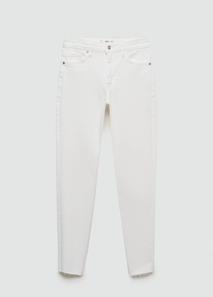 Skinny cropped jeans — White