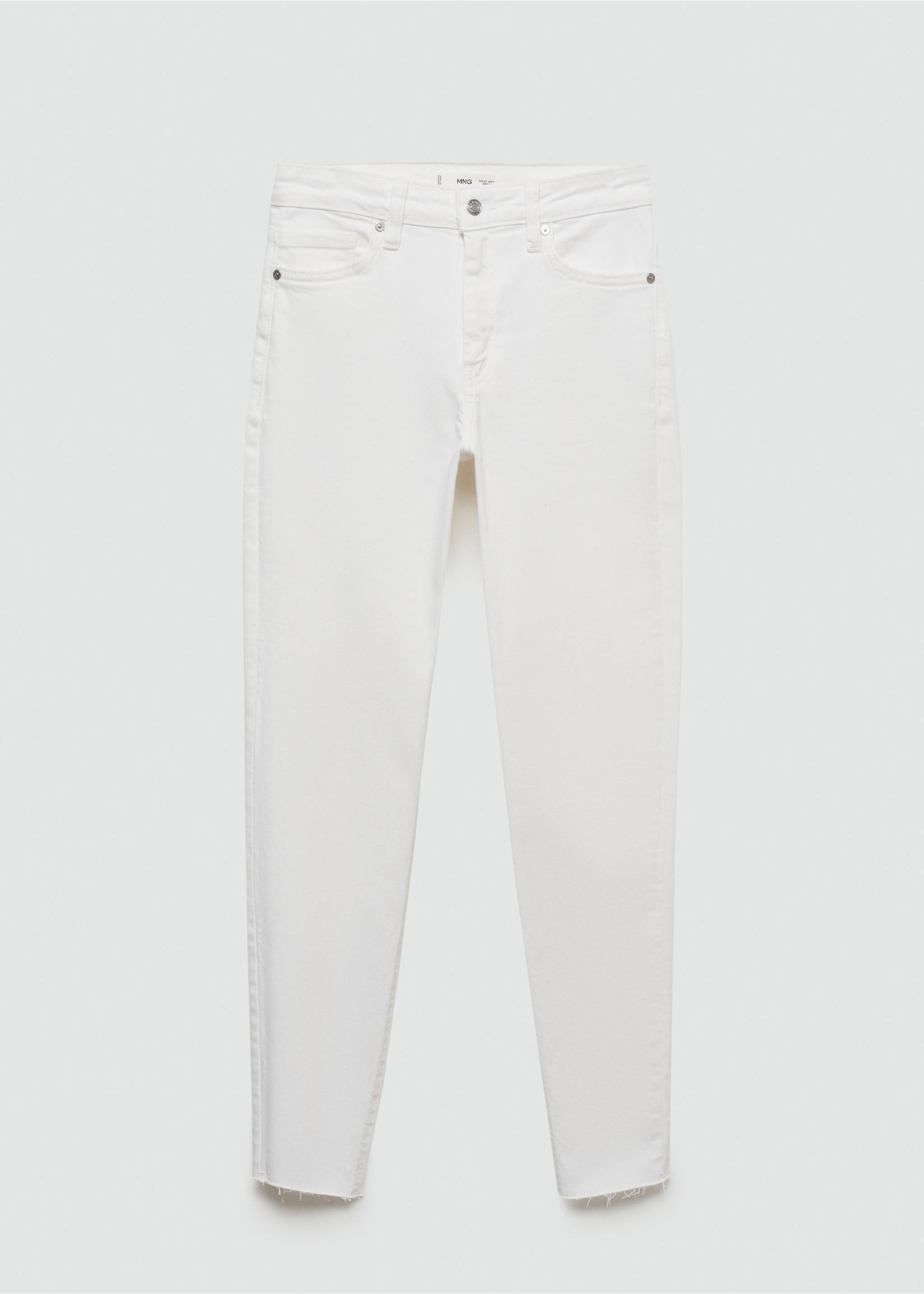 Skinny cropped jeans - Article without model, White. Ref: 77070584-00.