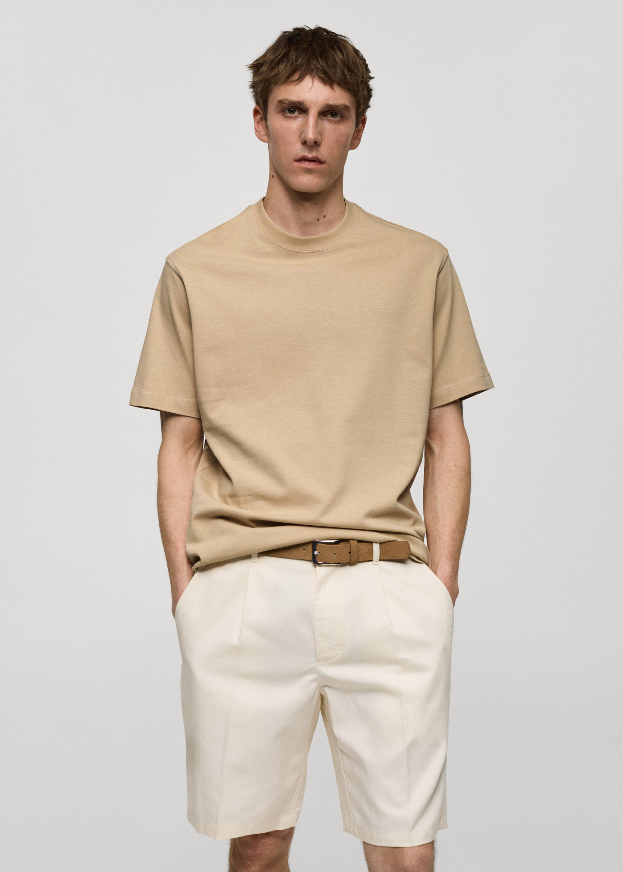 T-shirt essentiel 100 % coton relaxed-fit - Plan moyen