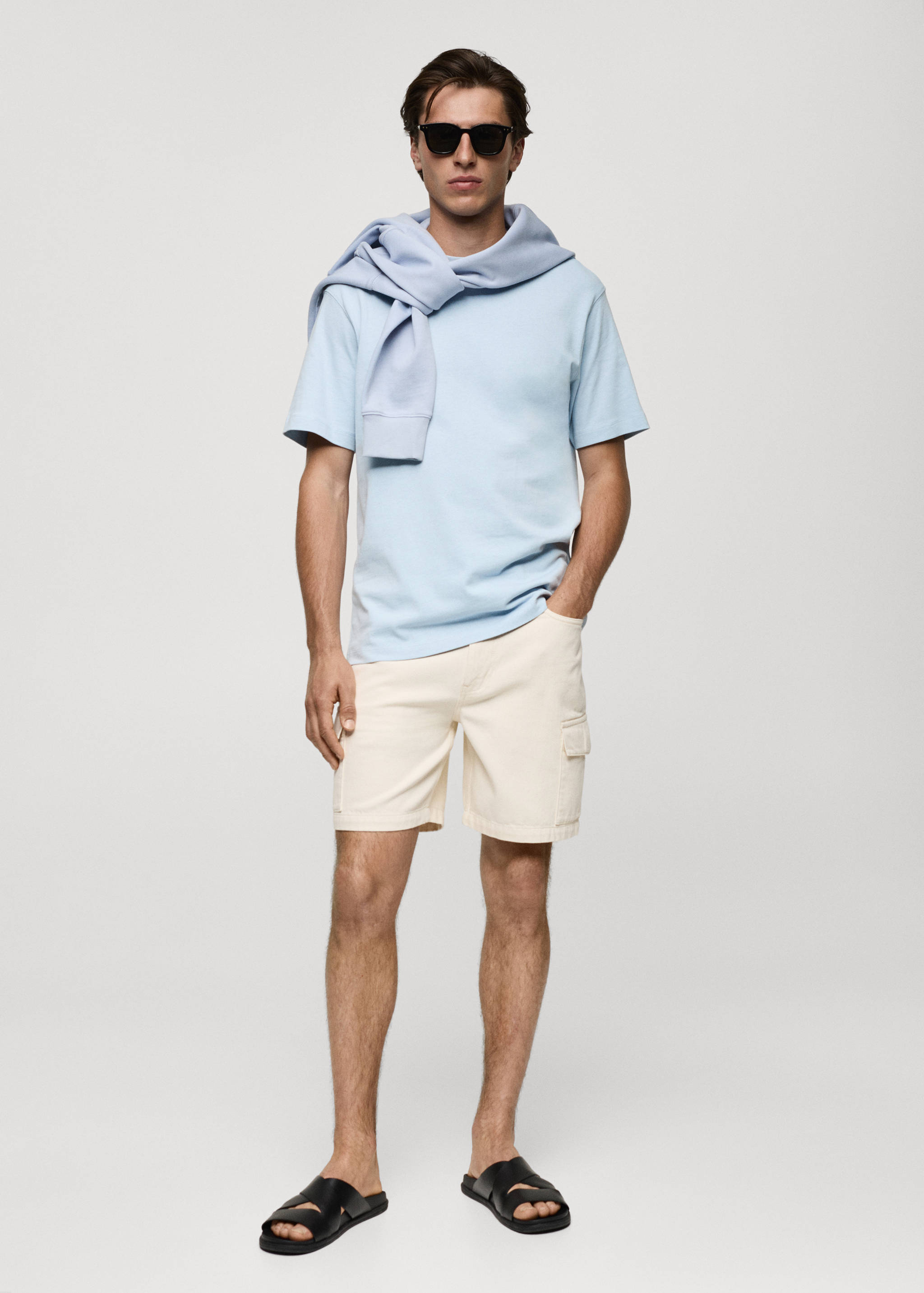 T-shirt essentiel 100 % coton relaxed-fit - Plan général