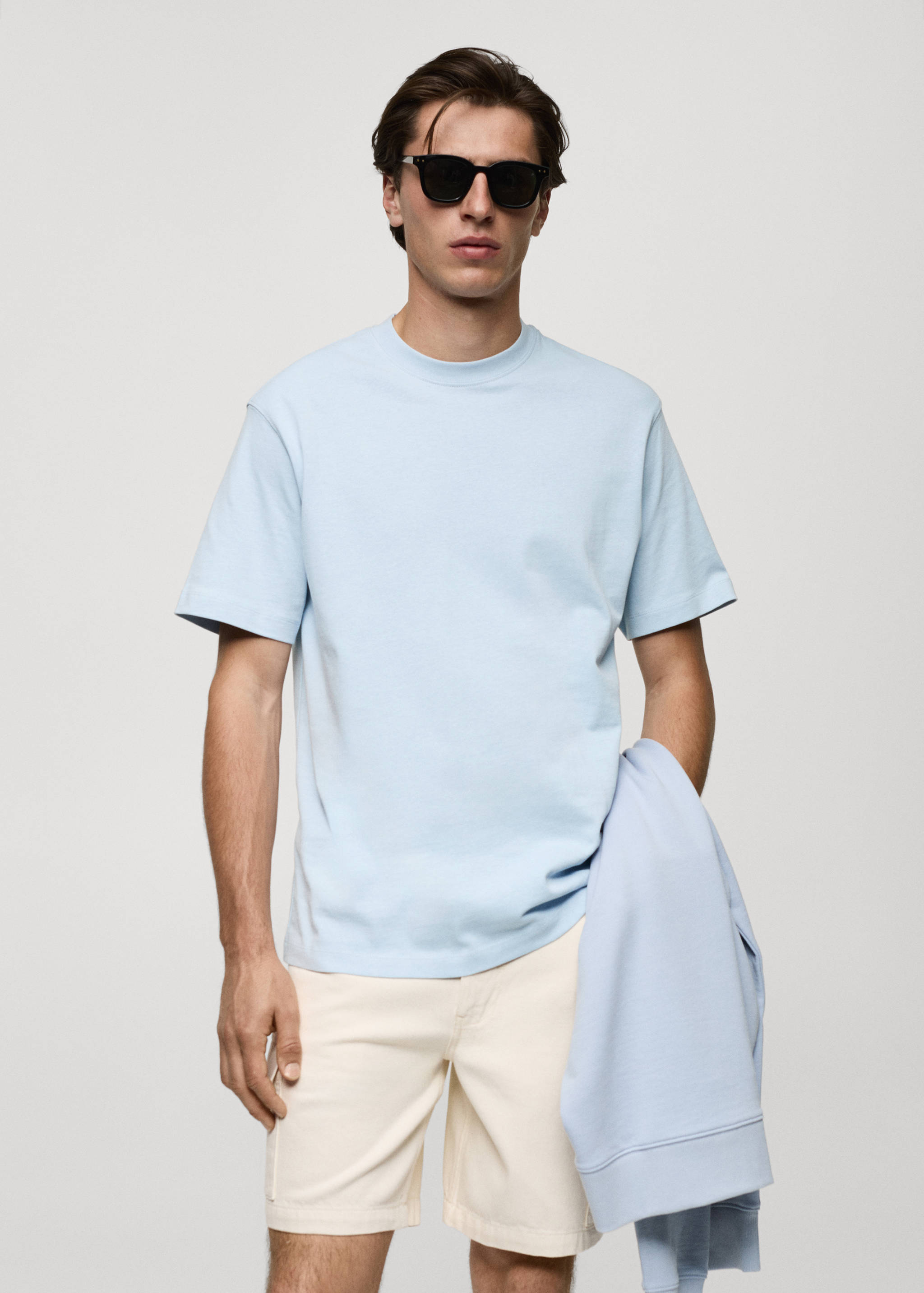 T-shirt essentiel 100 % coton relaxed-fit - Plan moyen