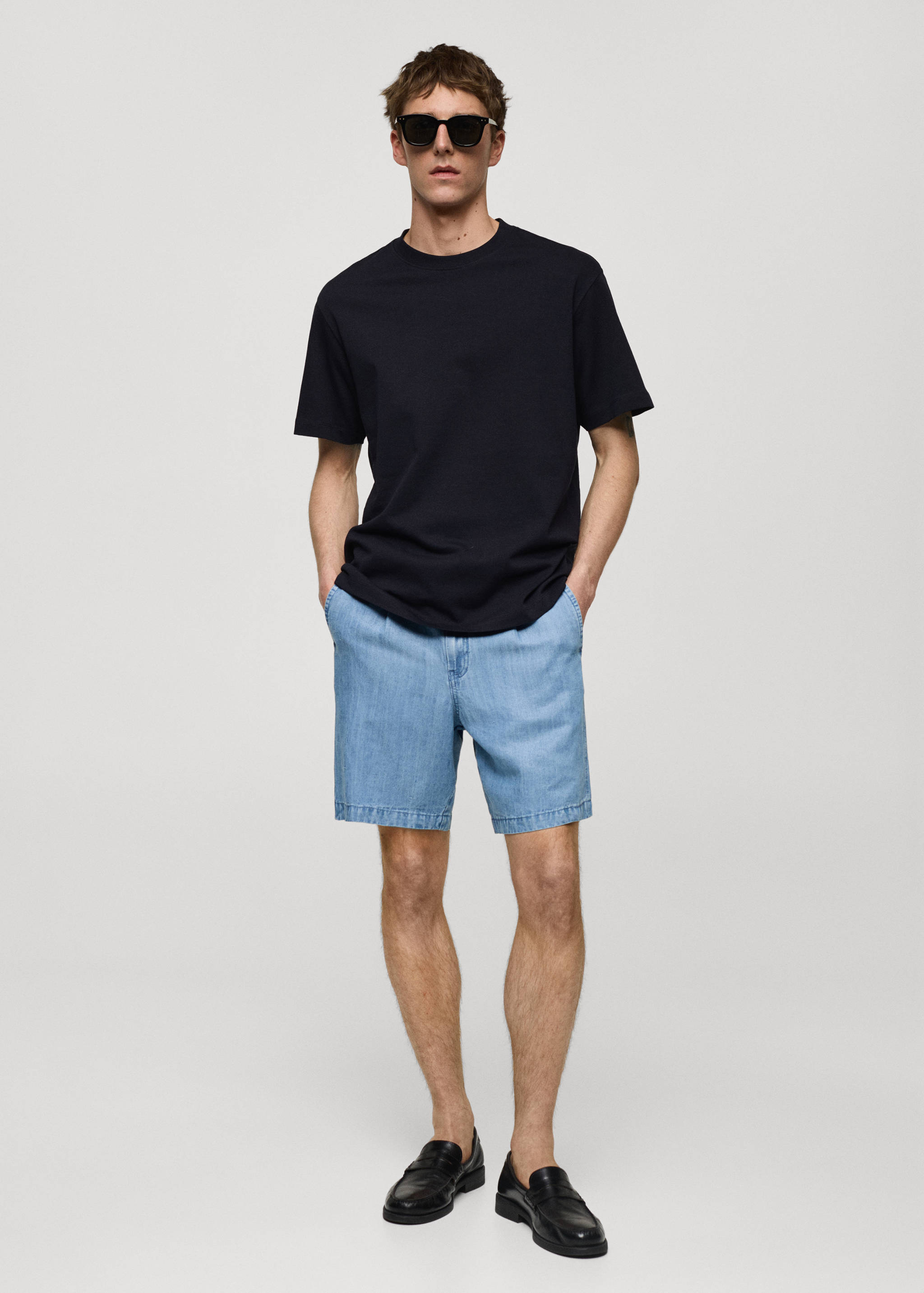 T-shirt essentiel 100 % coton relaxed-fit - Plan général