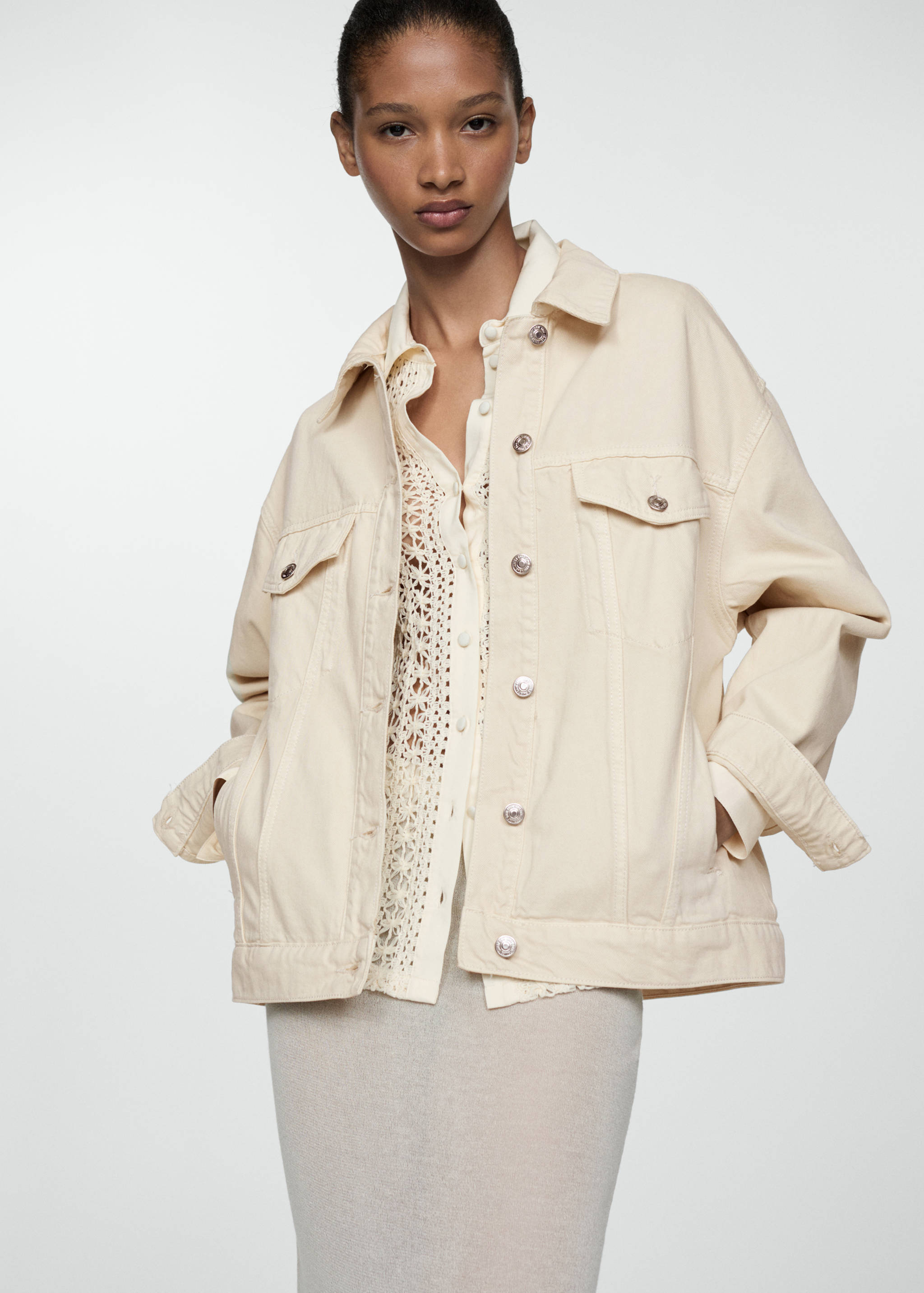 Oversize denim jacket - Medium plane