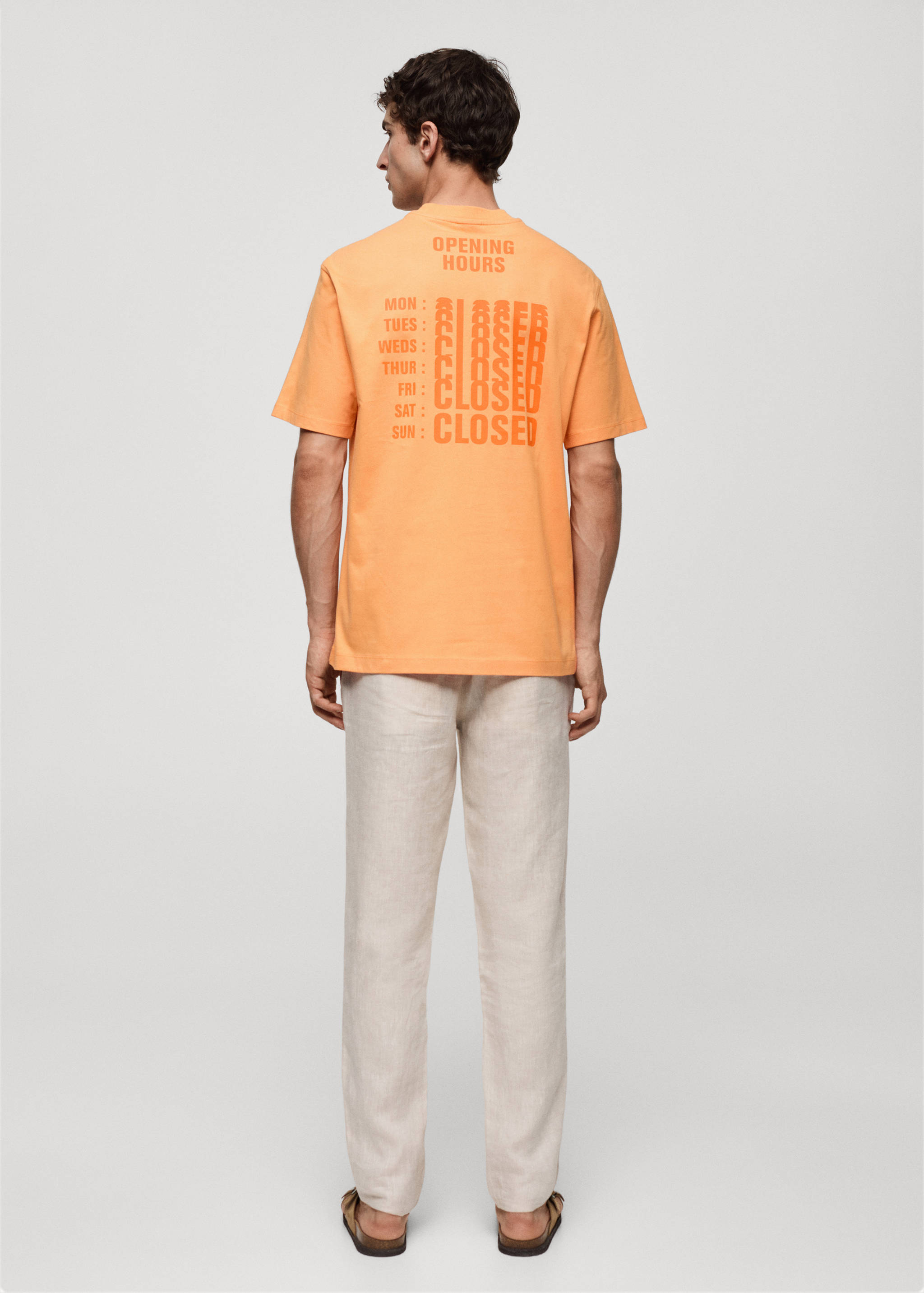 T-shirt 100 % coton imprimé - Verso de l’article