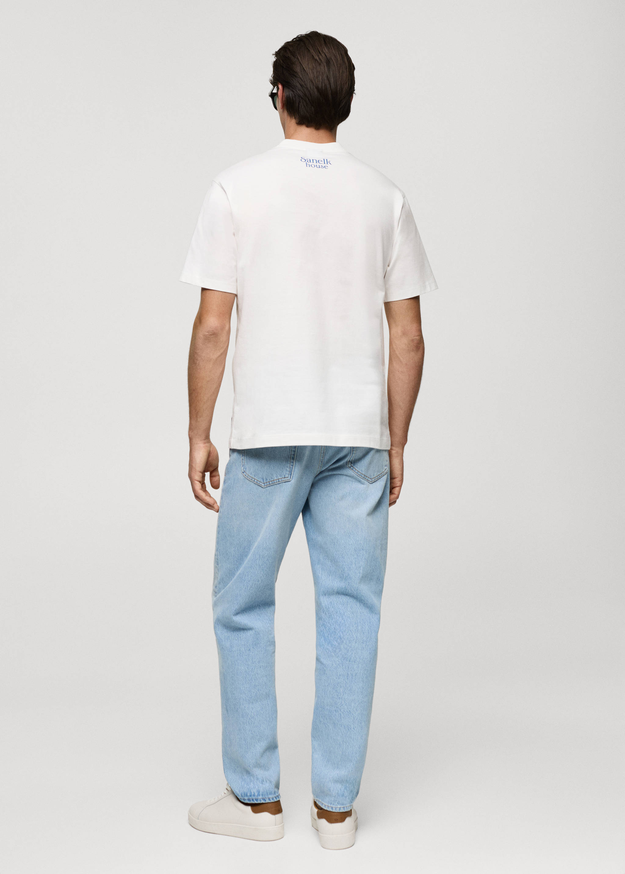 常规版型印花纯棉 T 恤 - null