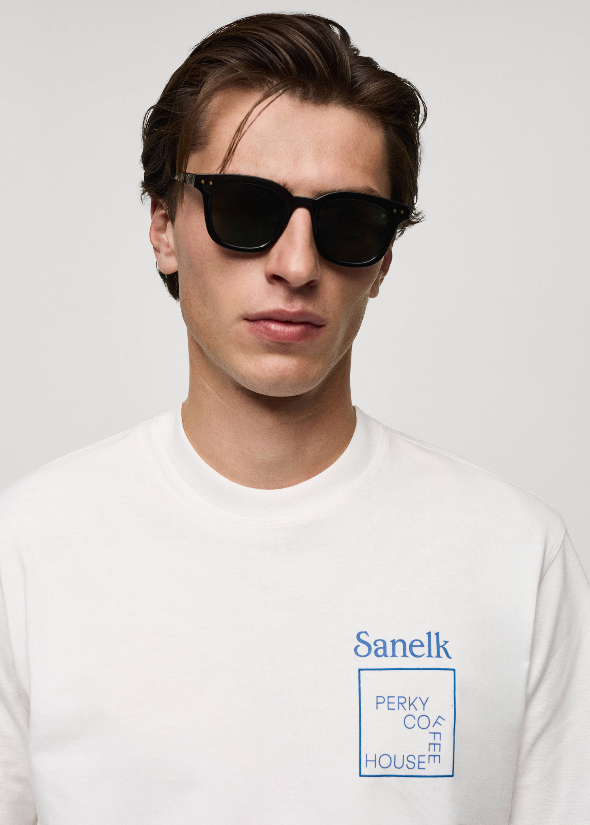 常规版型印花纯棉 T 恤 - null