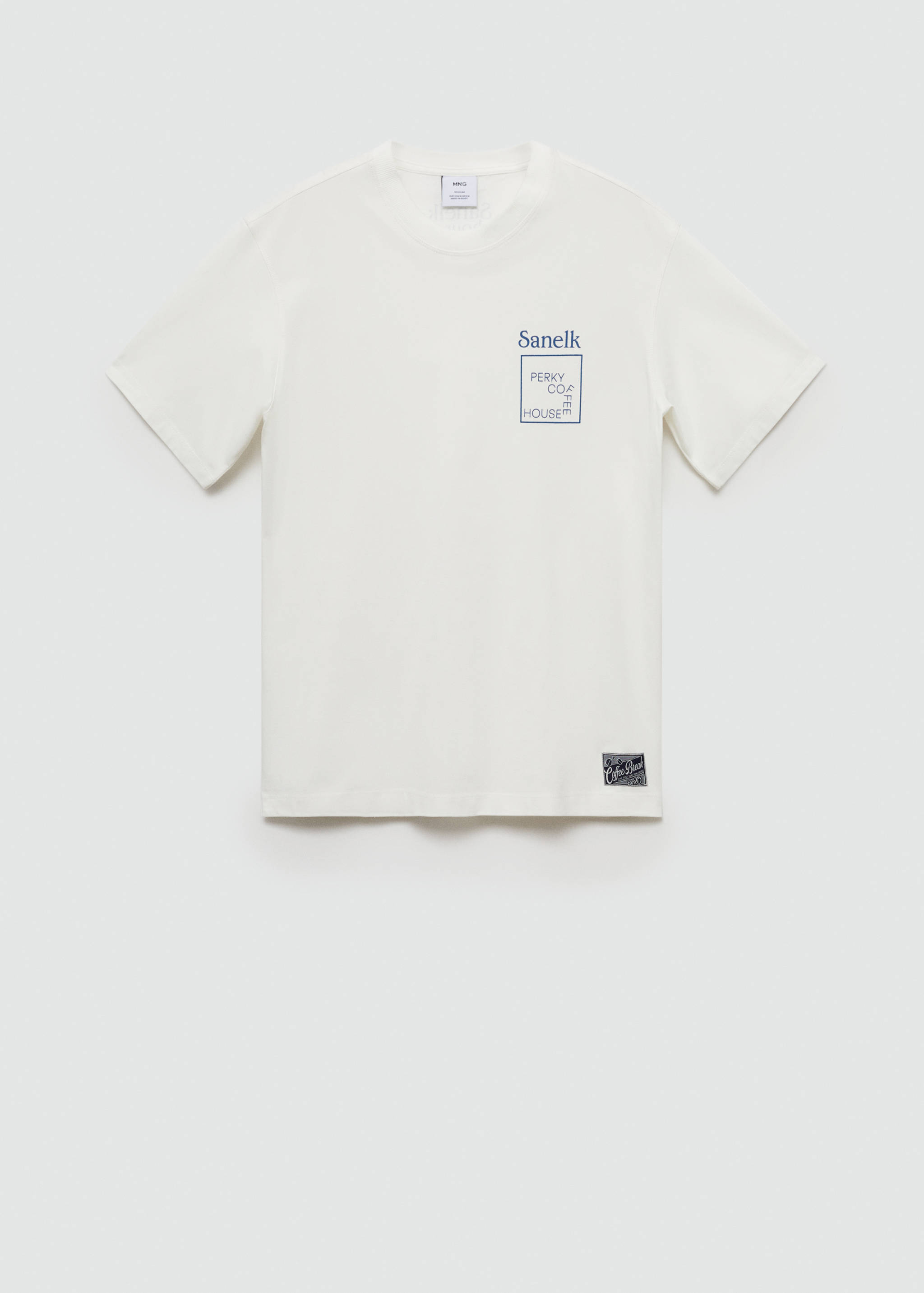 Regular fit printed cotton t-shirt - Article without model