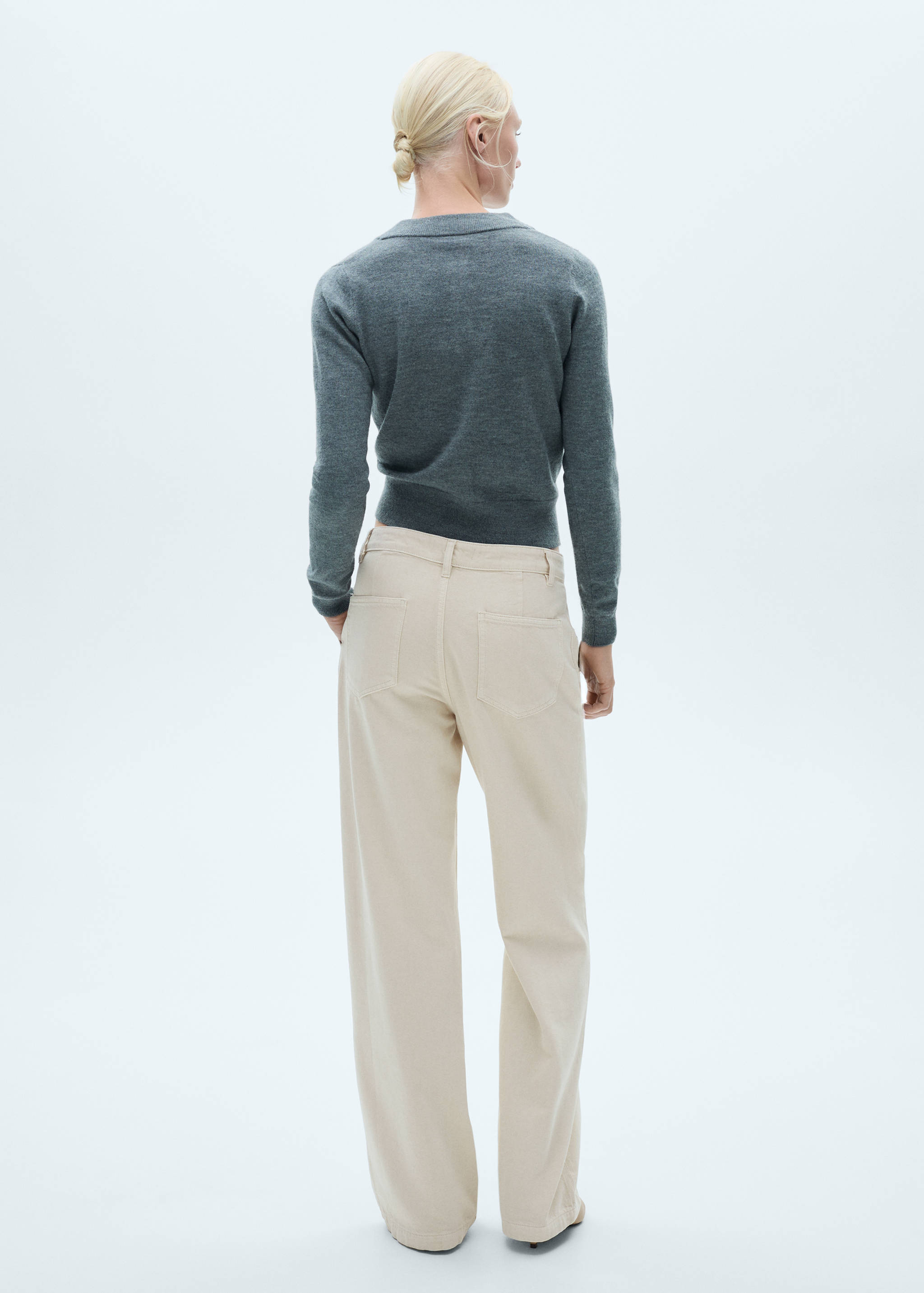 Jeans wide leg pinzas - Reverso del artículo