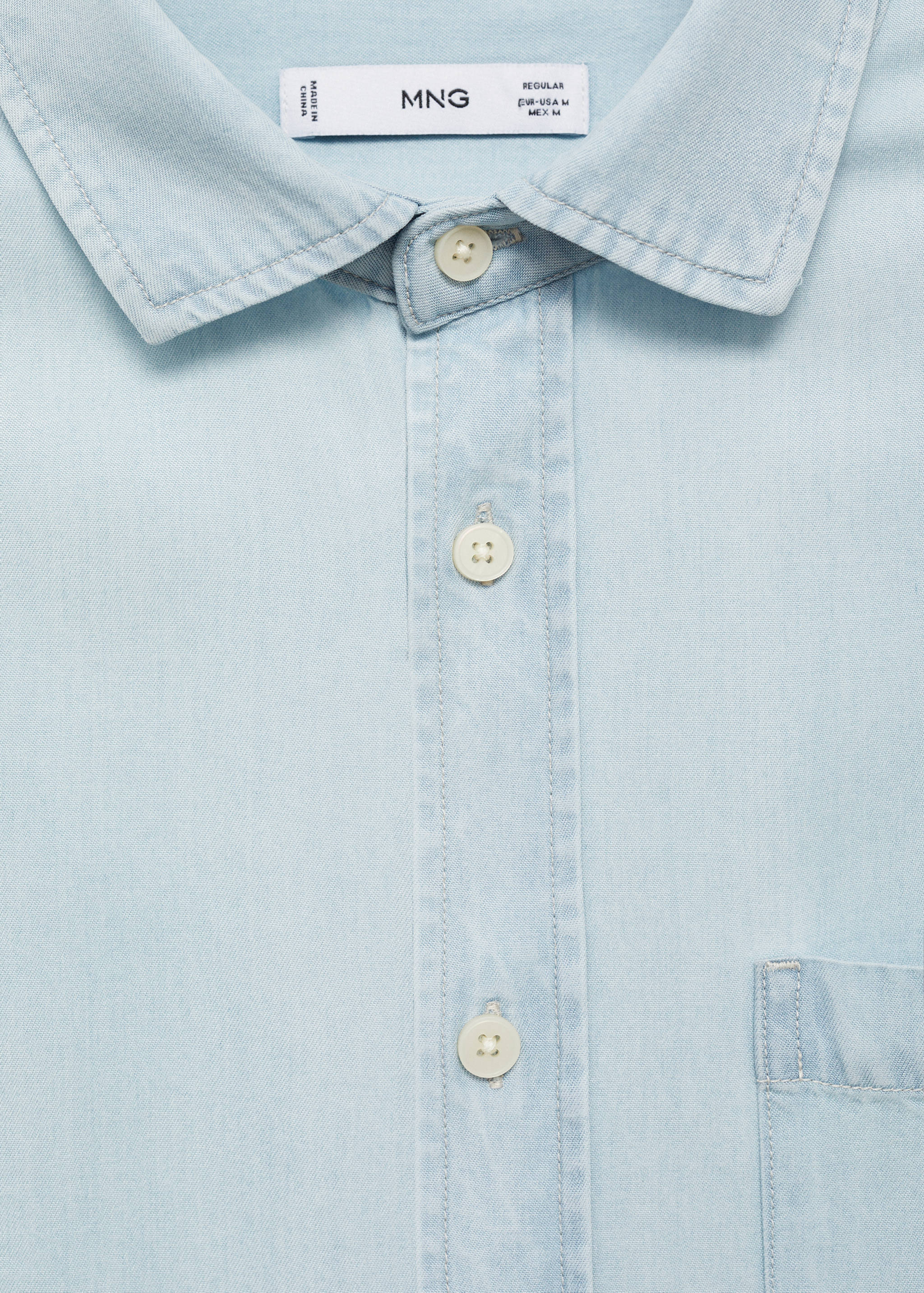 Regular-fit 100% Tencel shirt - Details of the article 8