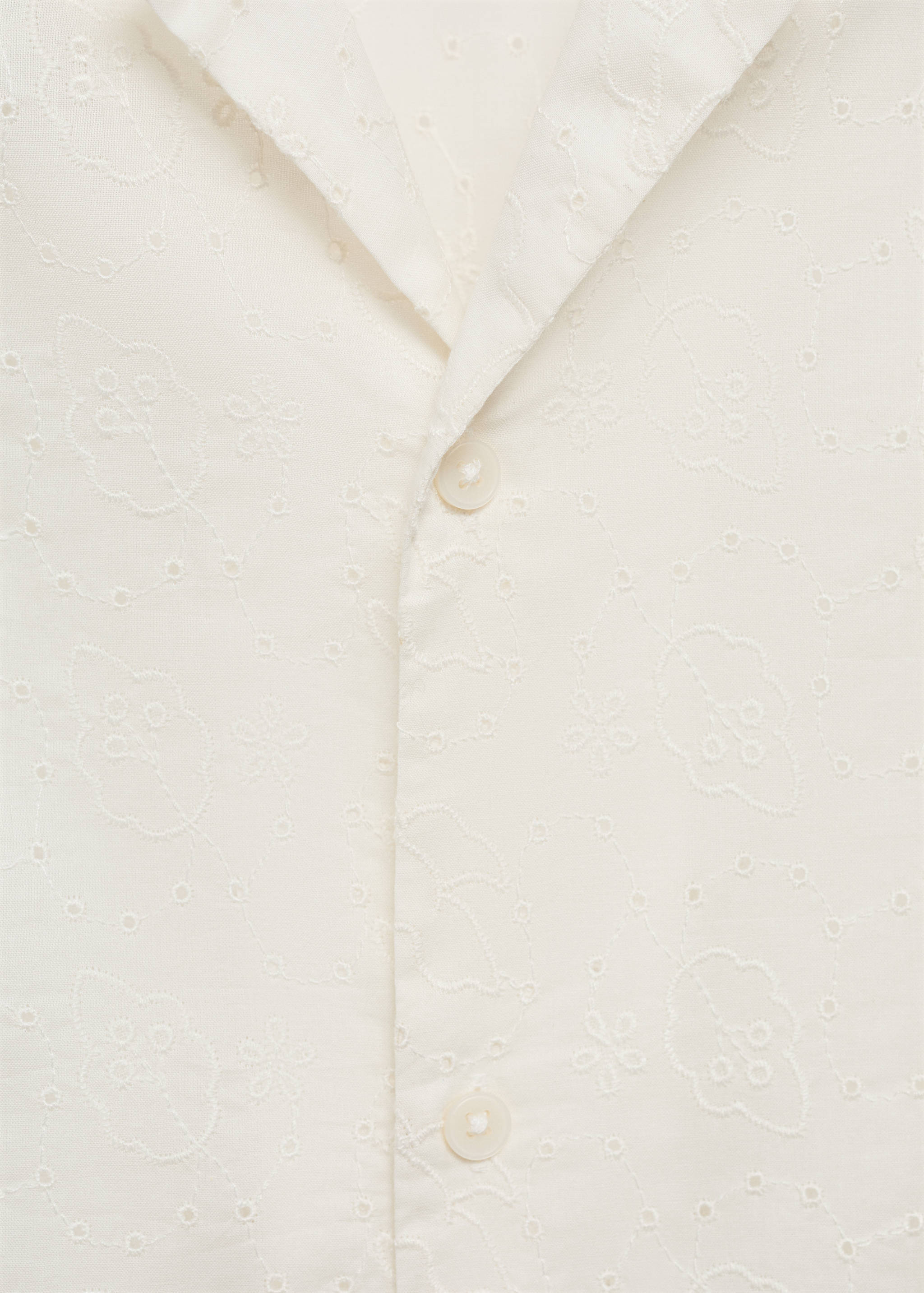 Relaxed-fit 100% cotton embroidered shirt - Details of the article 8