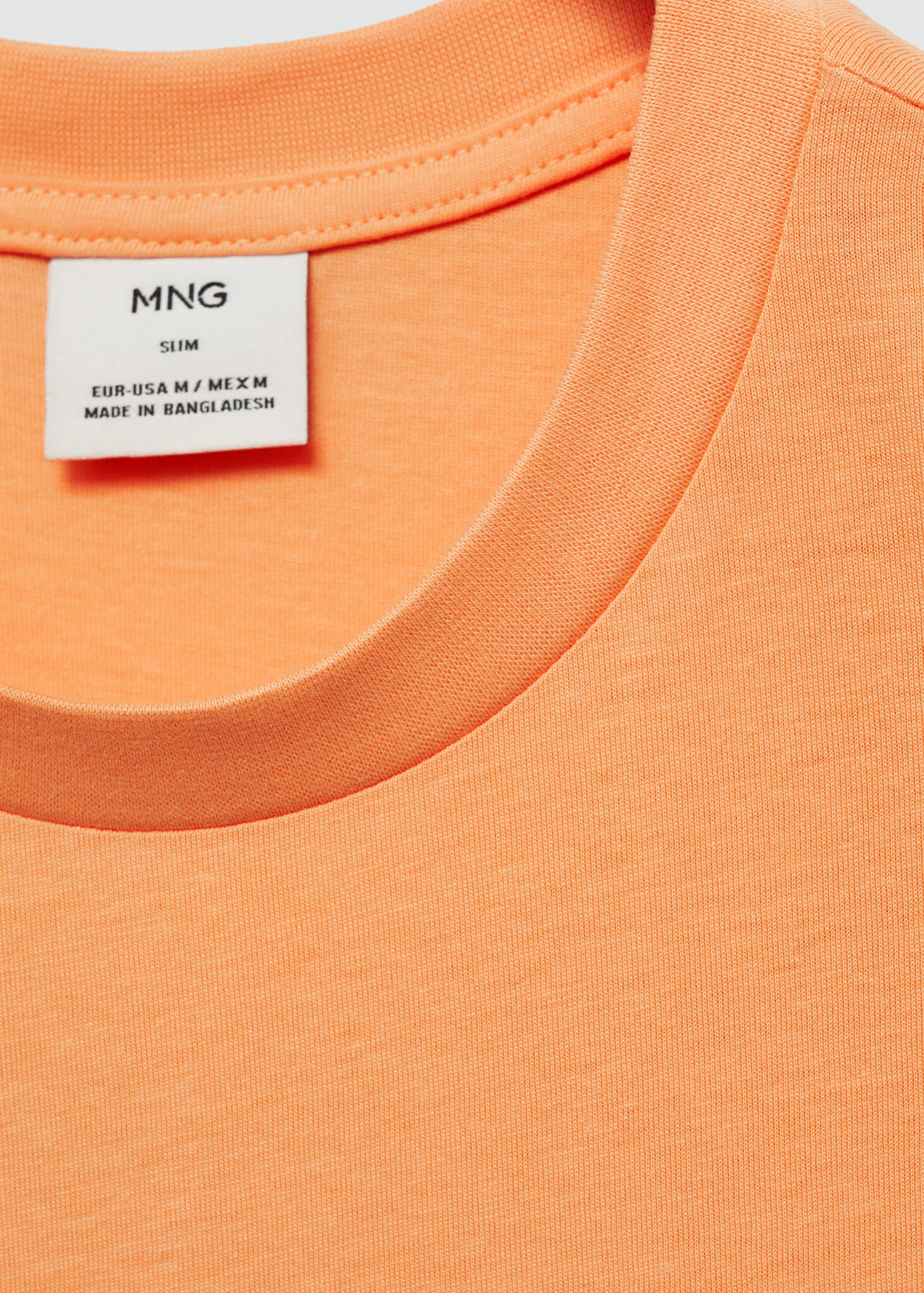 Slim-fit cotton t-shirt - Details of the article 0