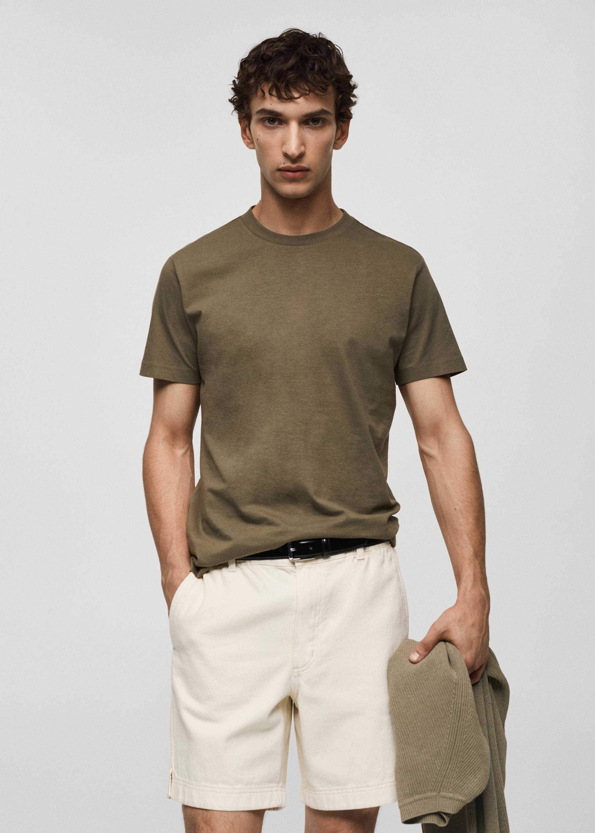 Chemise coton slim fit - Plan moyen