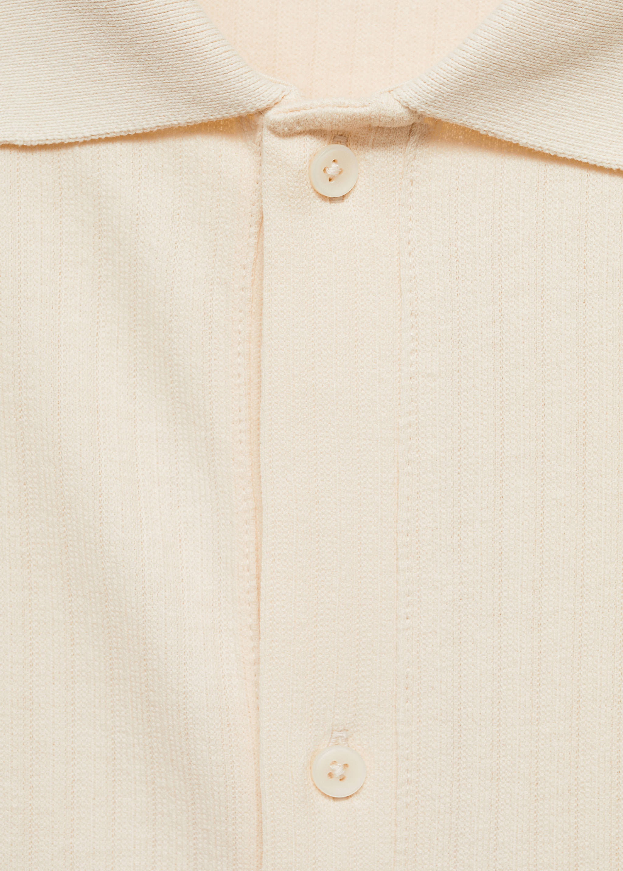 Regular-fit textured buttoned polo shirt - Details of the article 8