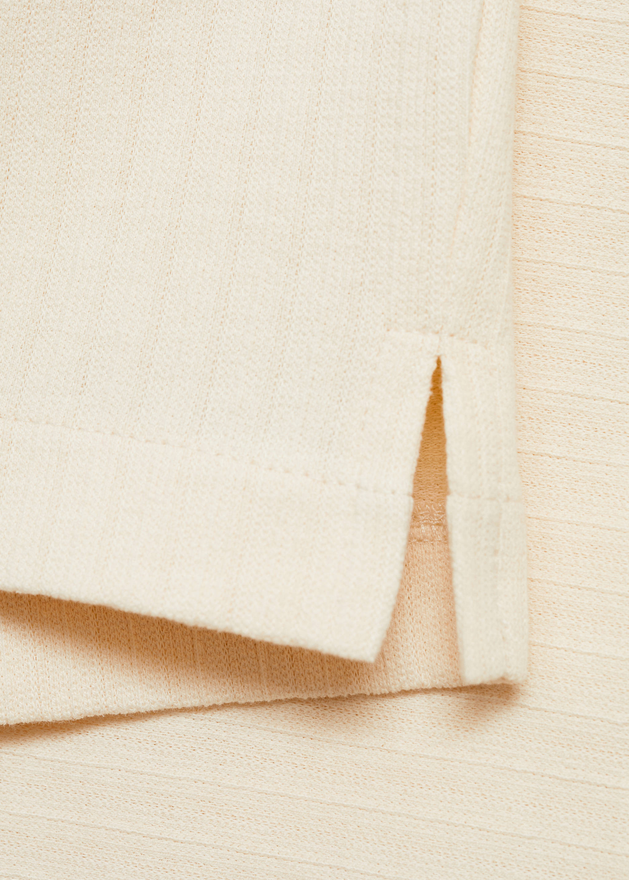 Regular-fit textured buttoned polo shirt - Details of the article 0