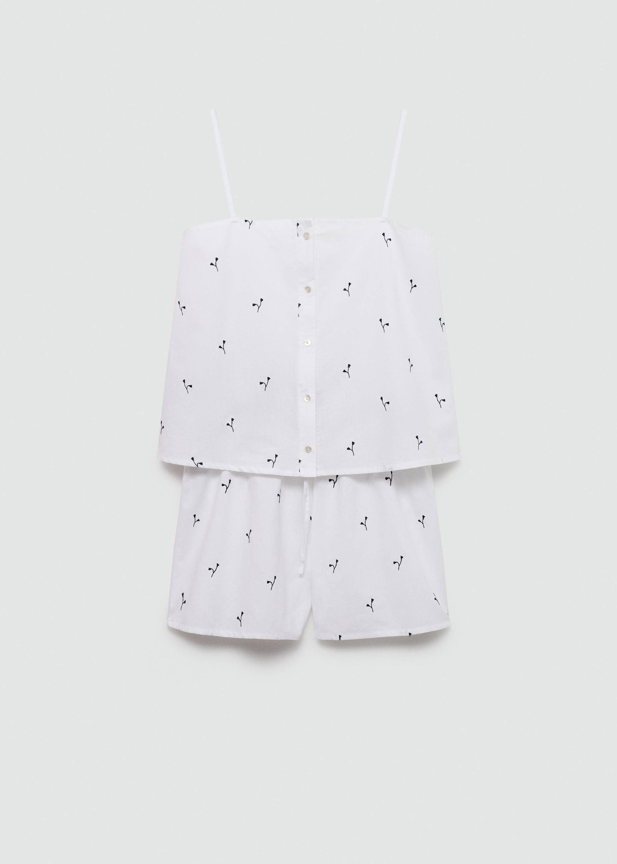 Embroidered two-piece pyjamas - Article without model