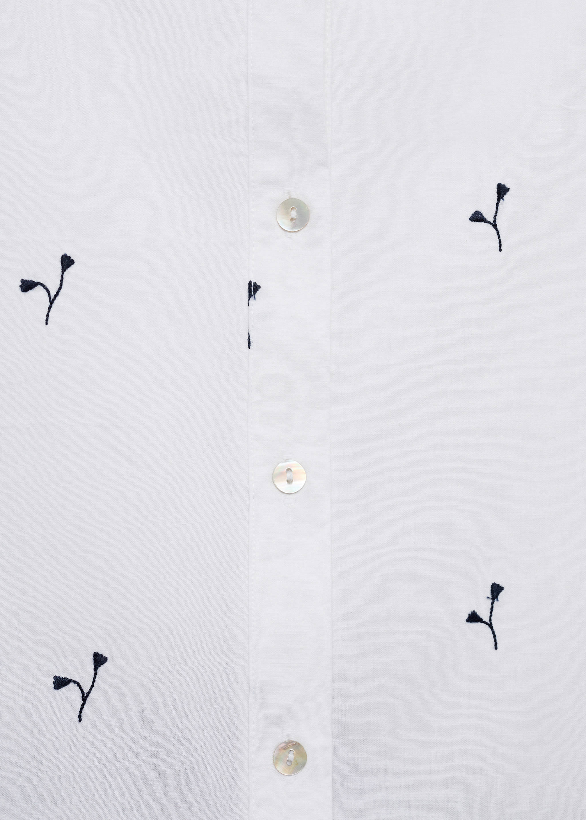 Embroidered two-piece pyjamas - Details of the article 0