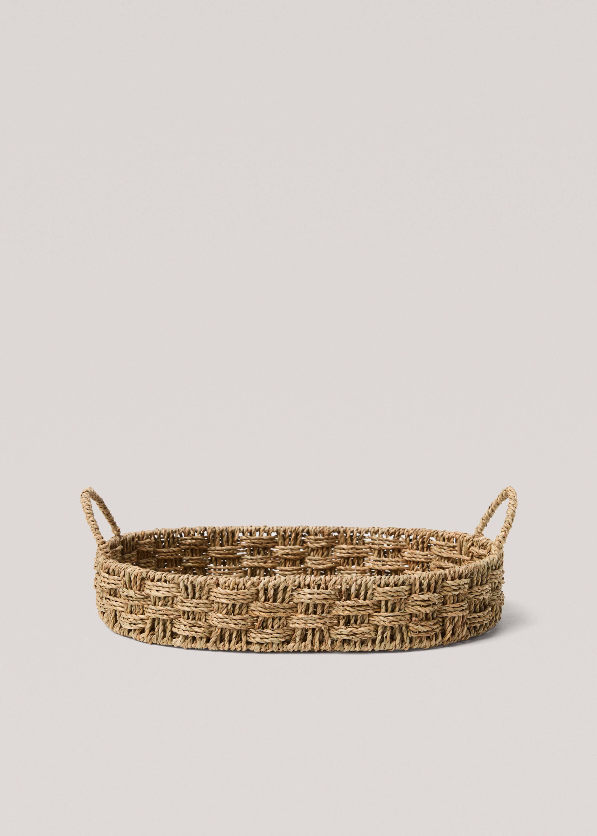 Natural fibre round tray 40X13cm - Article without model