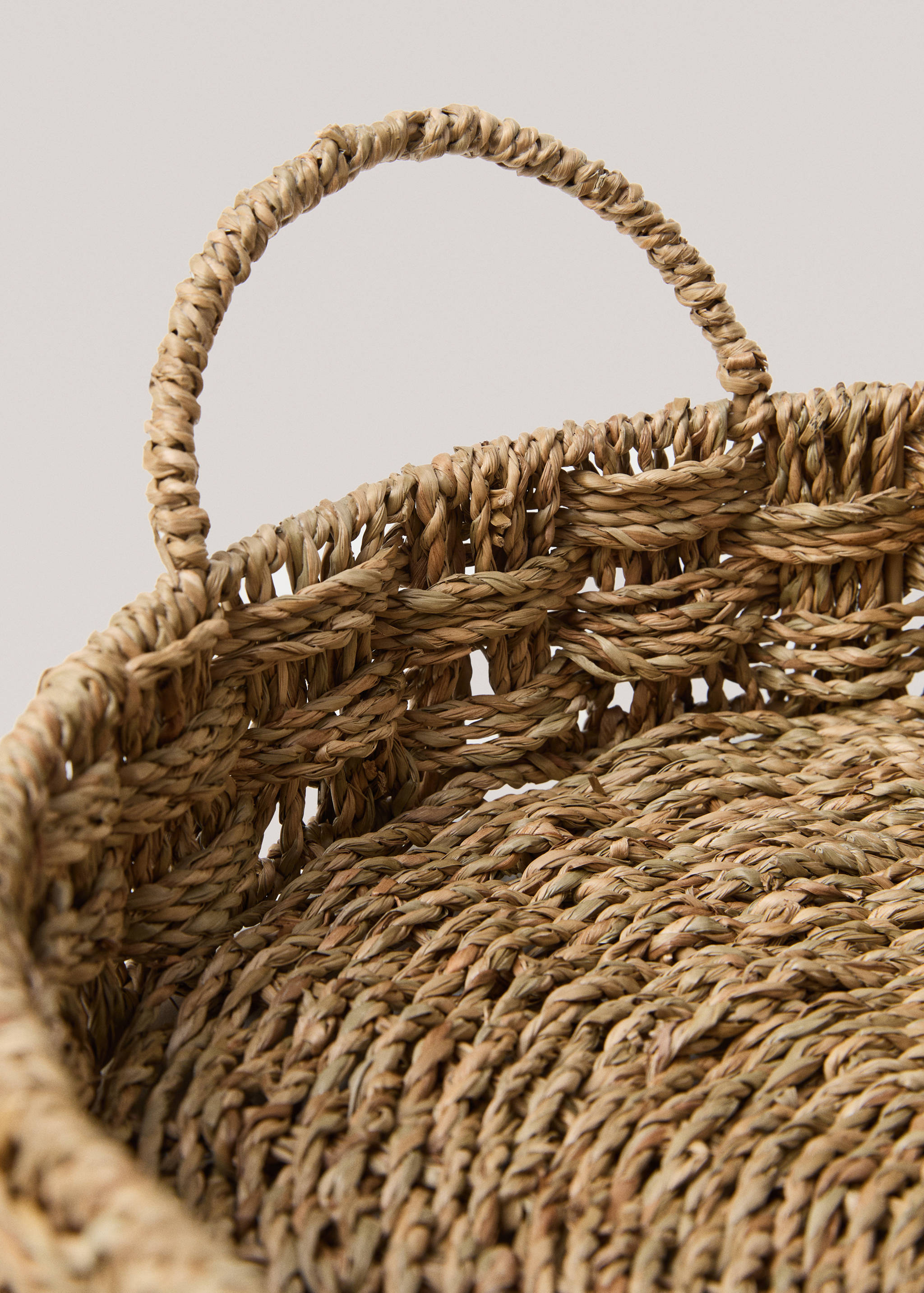Natural fibre round tray 40X13cm - Details of the article 1