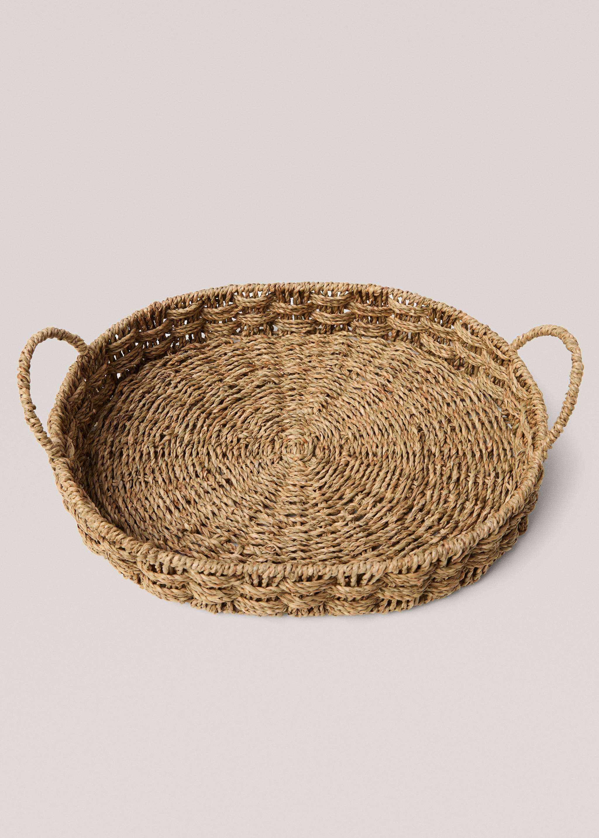Natural fibre round tray 40X13cm - Details of the article 3