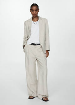 Top with satin details — White 2