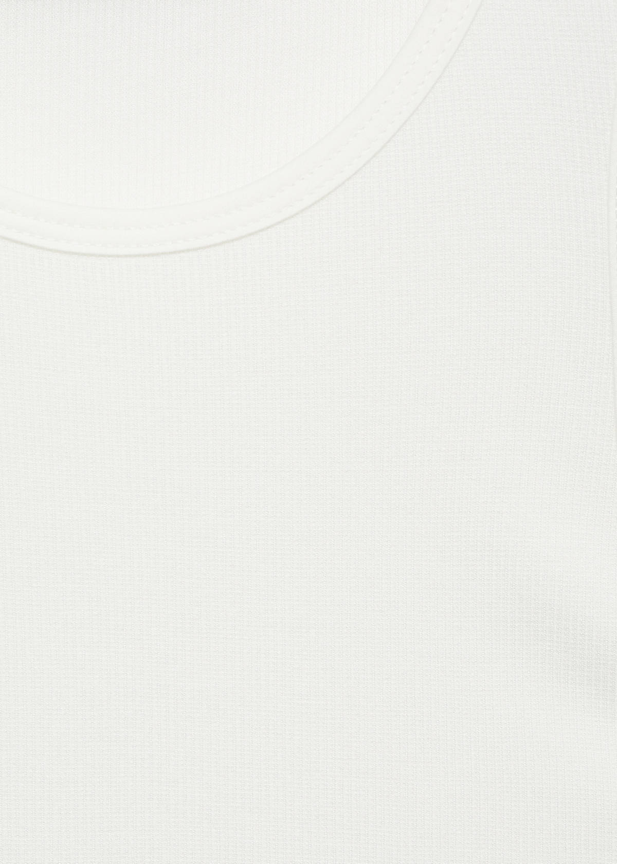 Top with satin details — White