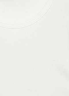 Top with satin details — White 6
