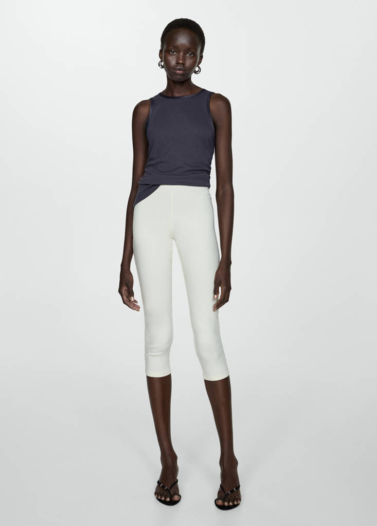 Top with satin details — Petrol Blue