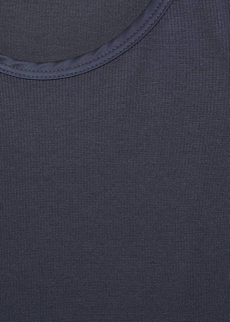 Top with satin details — Petrol Blue