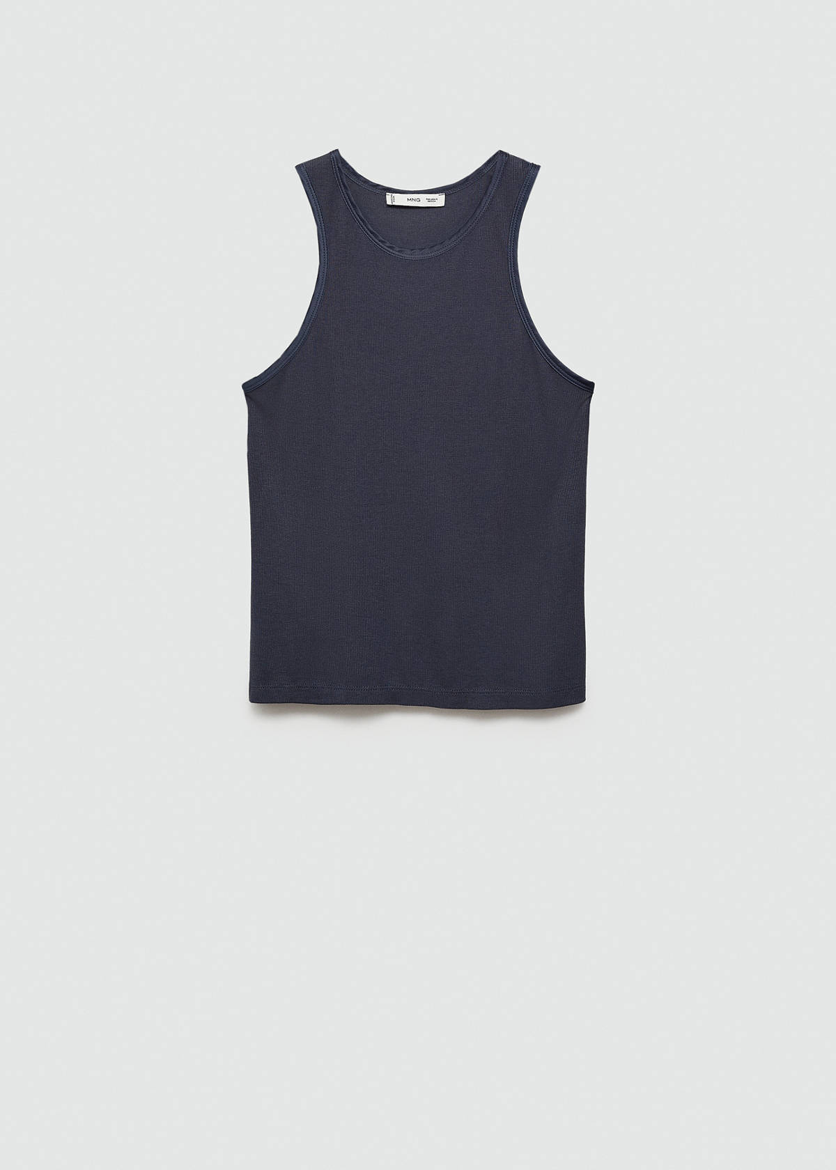Top with satin details — Petrol Blue
