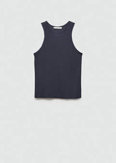 Top with satin details — Petrol Blue 5