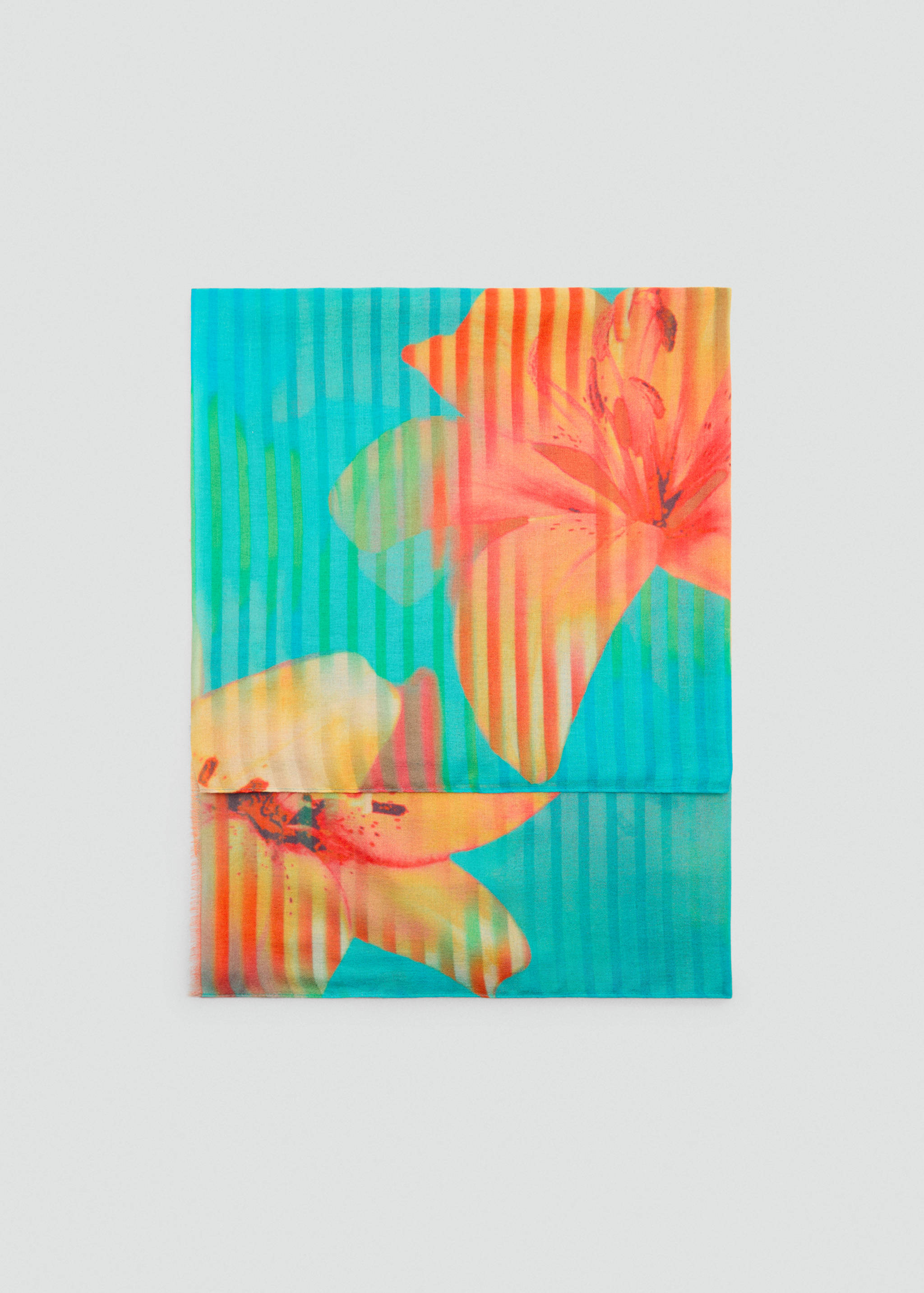 Floral print scarf - Article without model