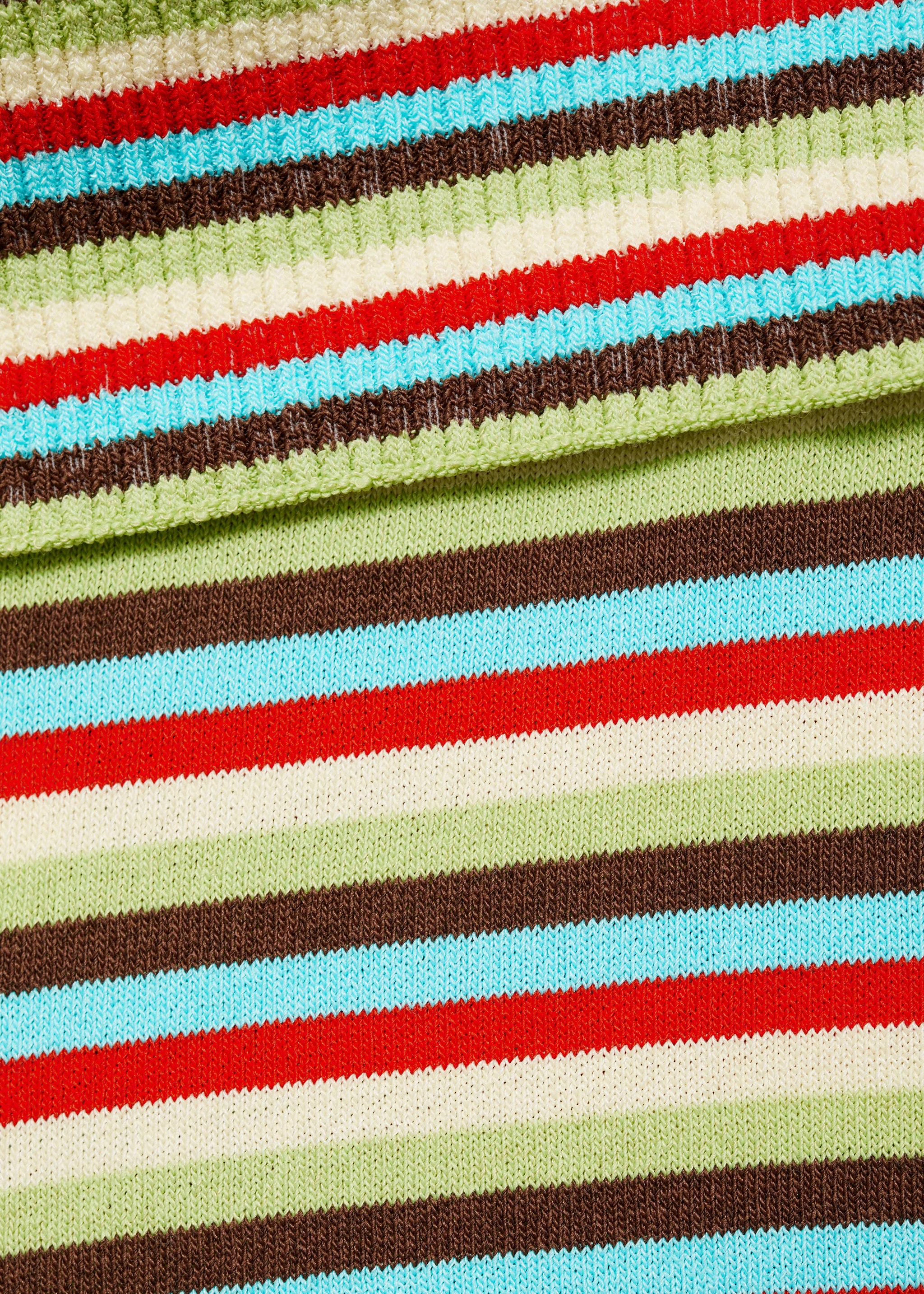 Striped knitted shorts - Details of the article 8