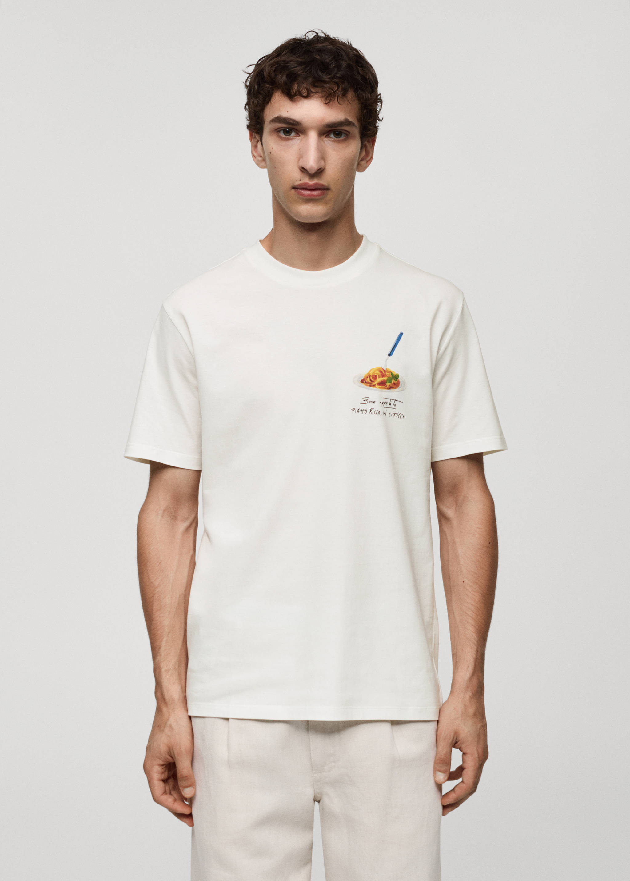 100%棉质印花T恤 - null