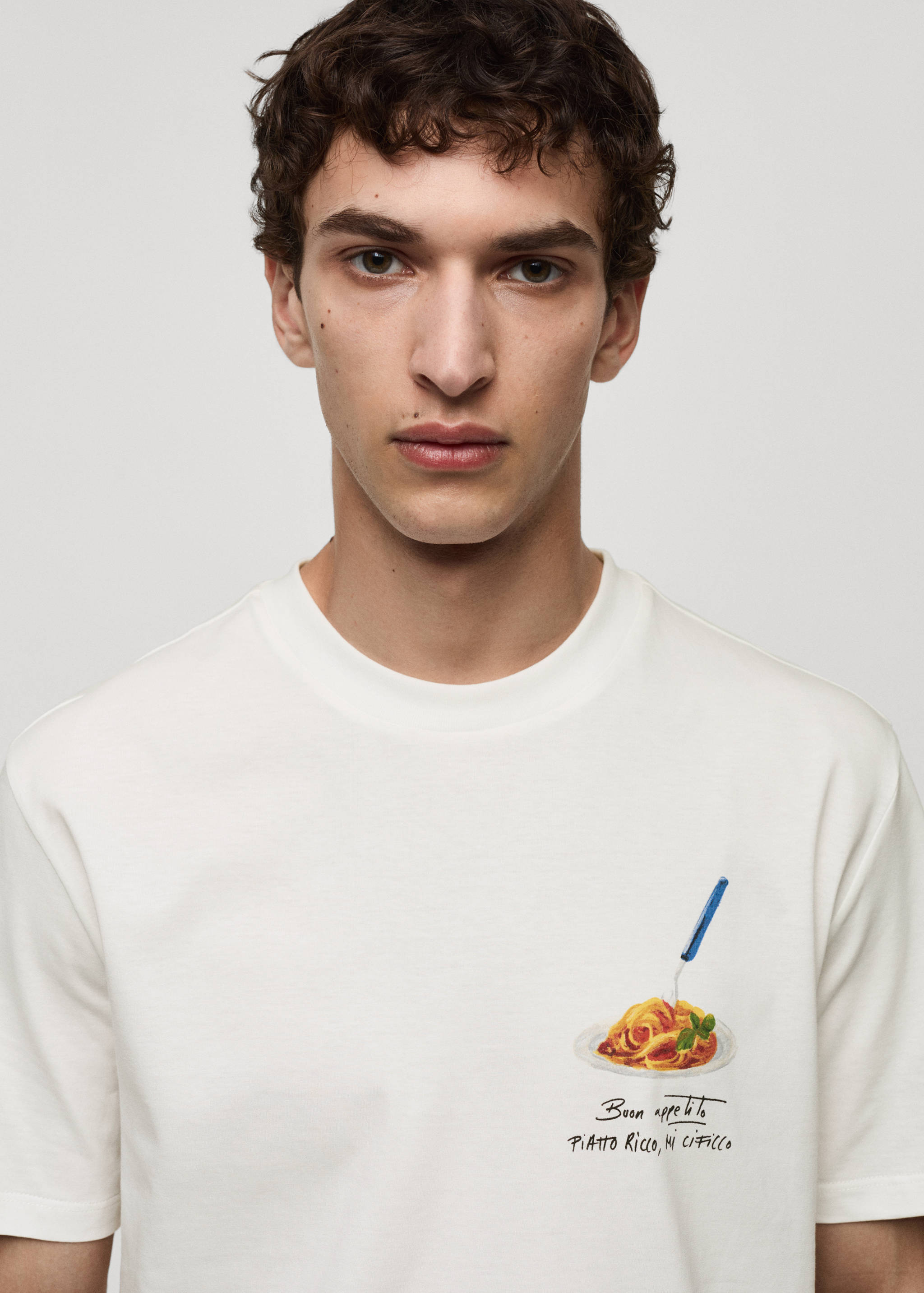 100%棉质印花T恤 - null