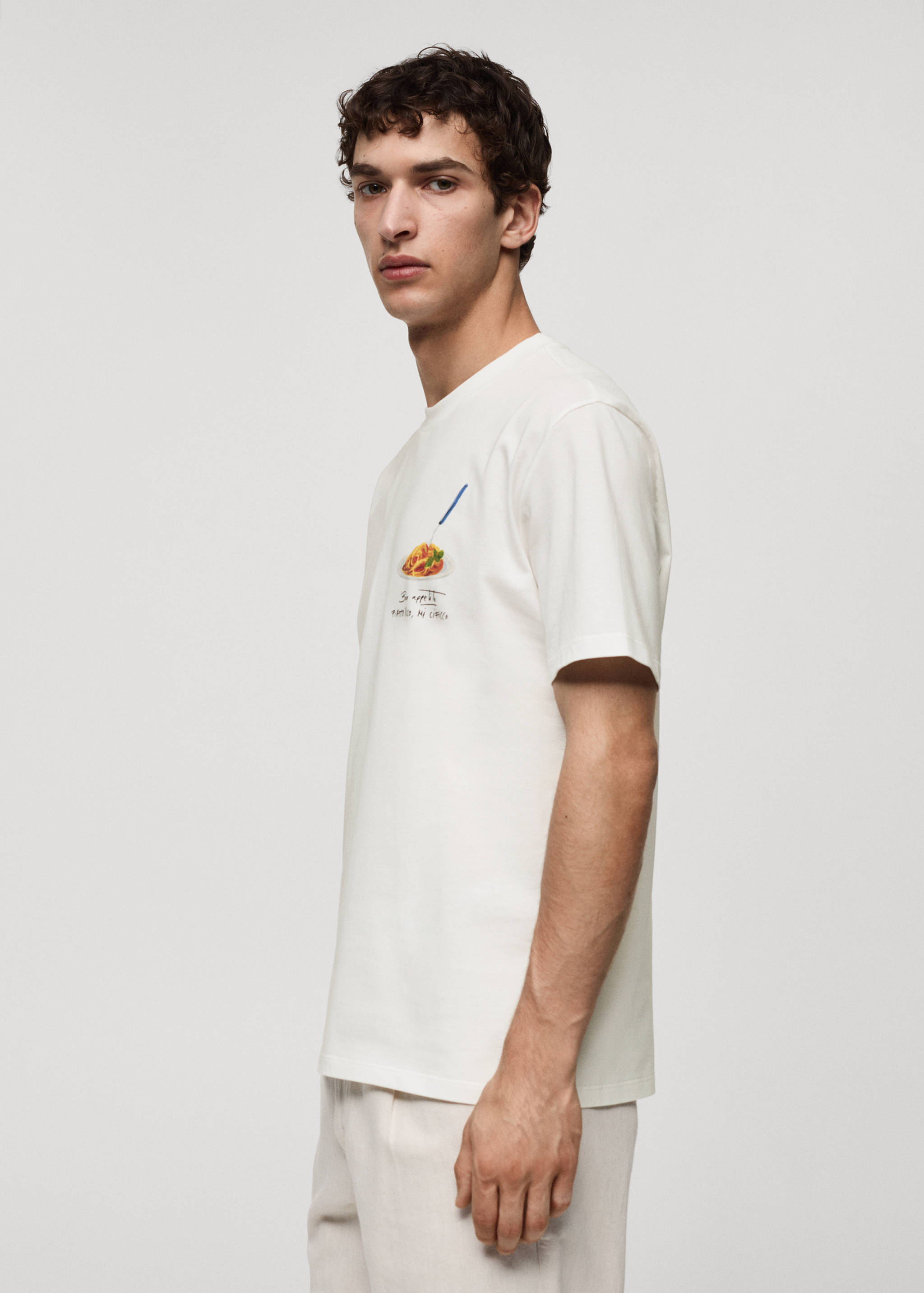 100%棉质印花T恤 - null