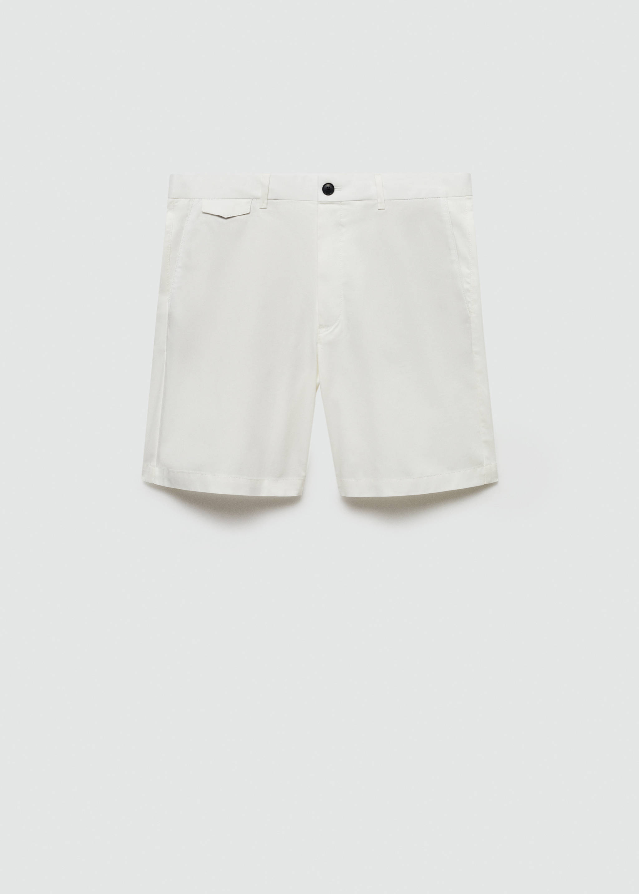 Slim fit cotton Bermuda shorts - Article without model