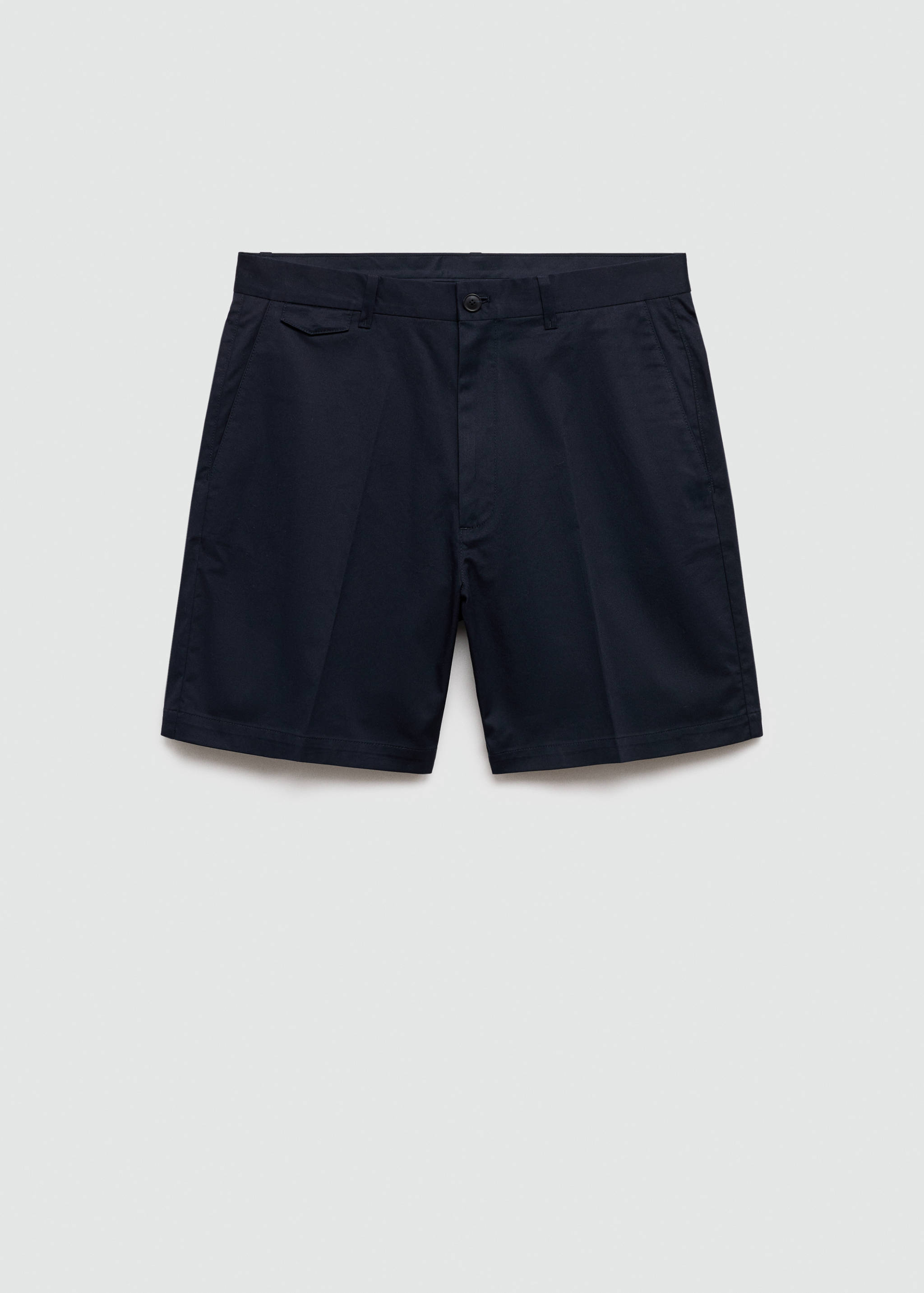 Slim fit cotton Bermuda shorts - Article without model