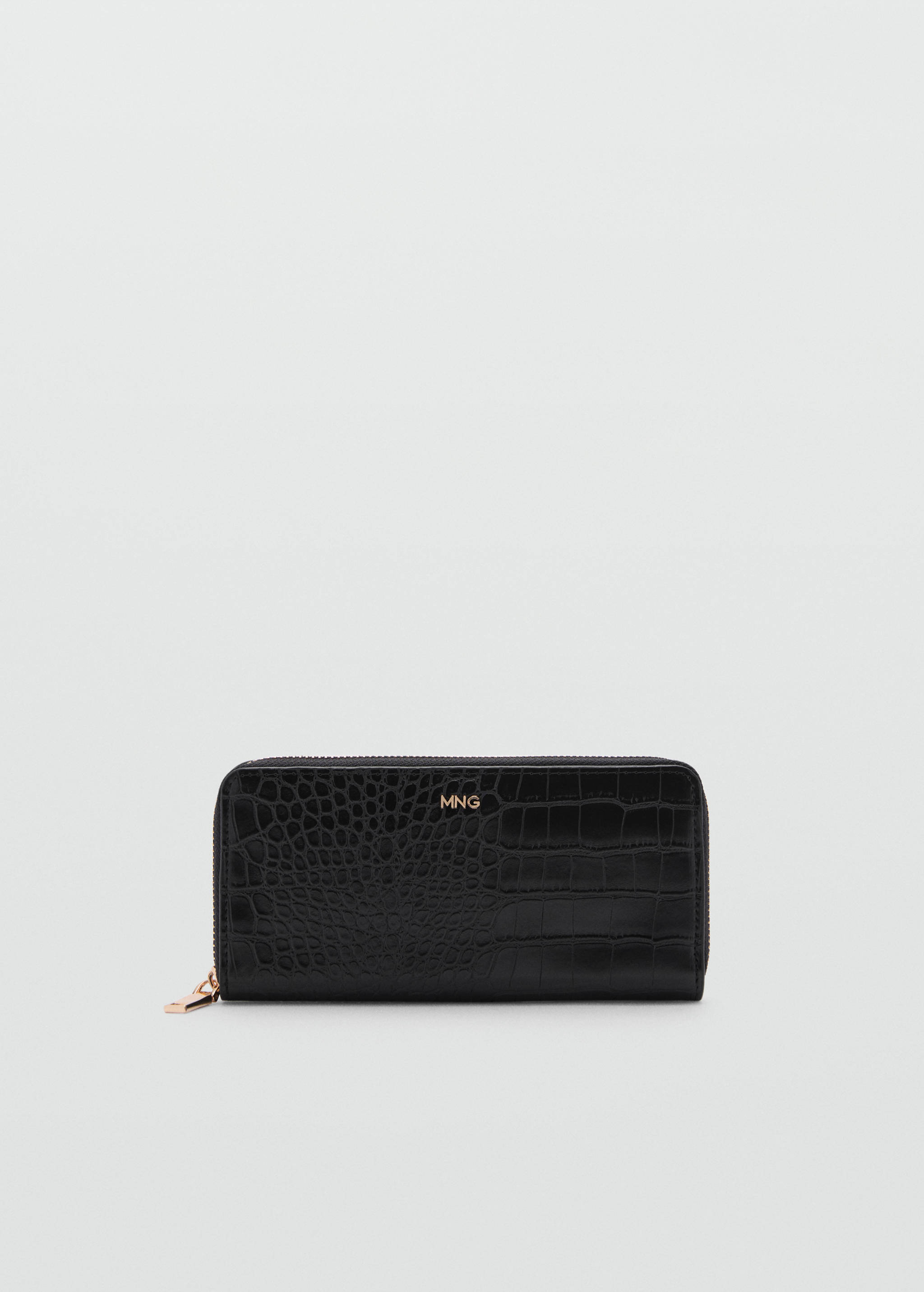 Croco wallet with zip - Article without model