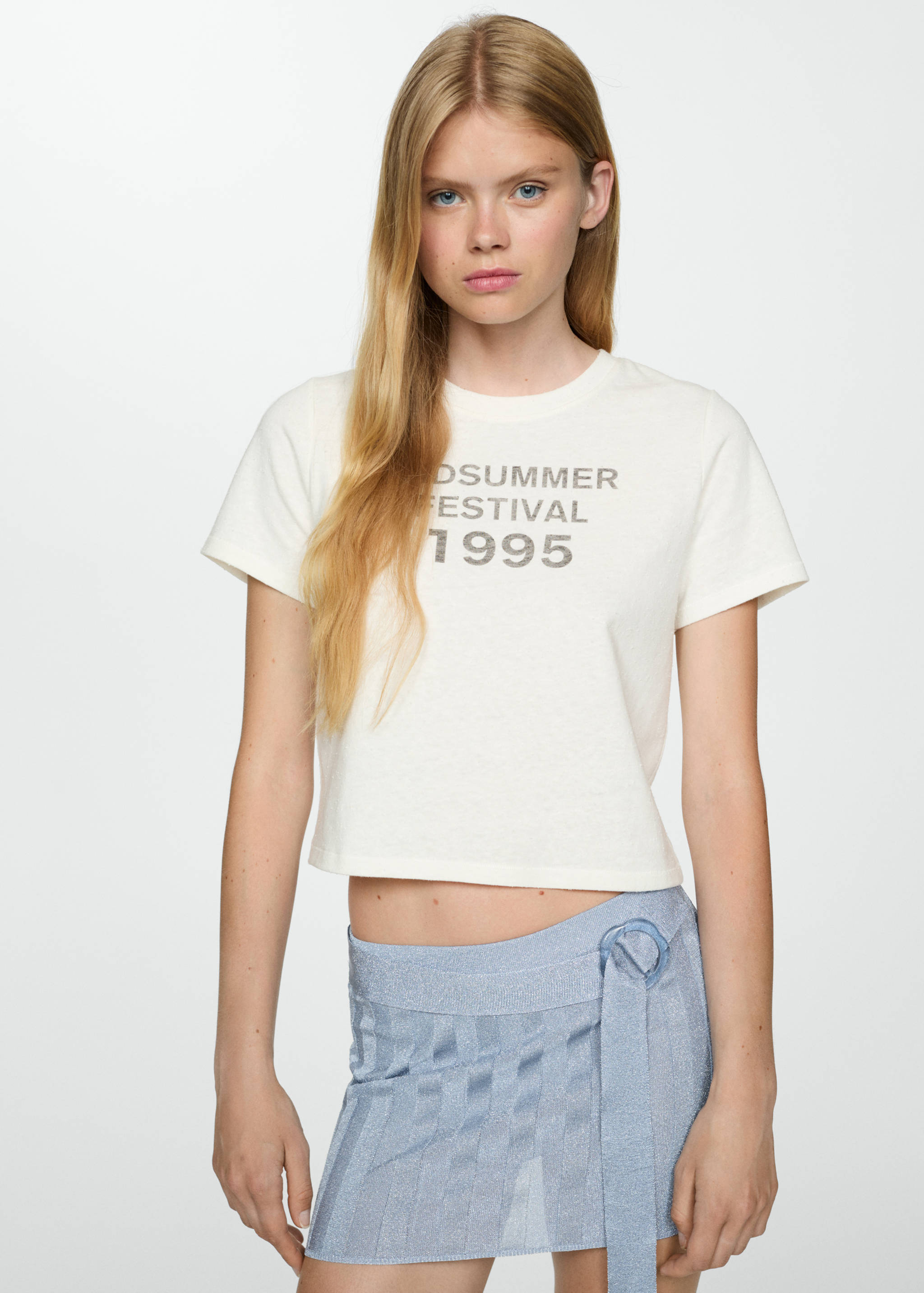 Lurex knitted mini-skirt - Details of the article 4