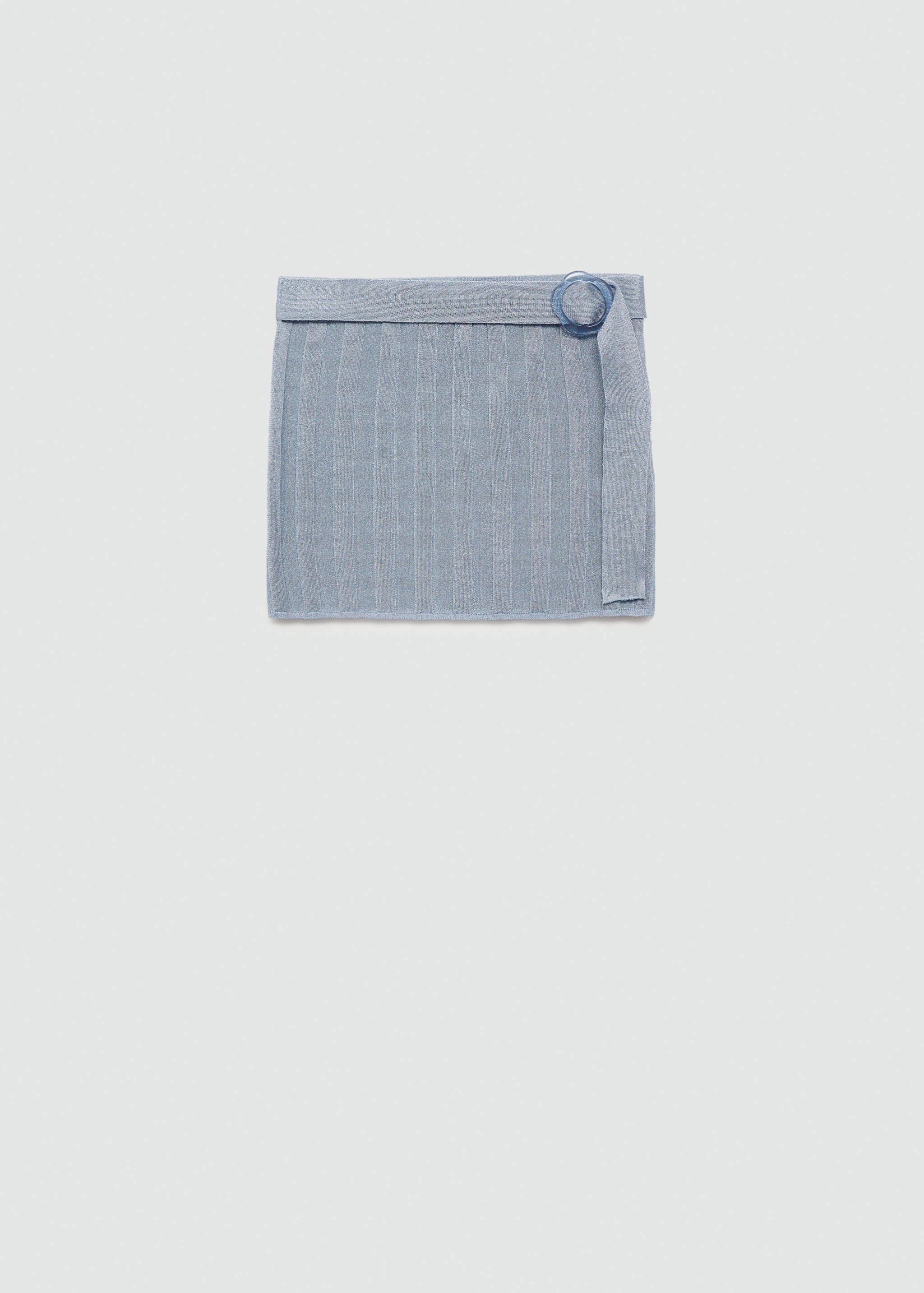 Lurex knitted mini-skirt - Article without model