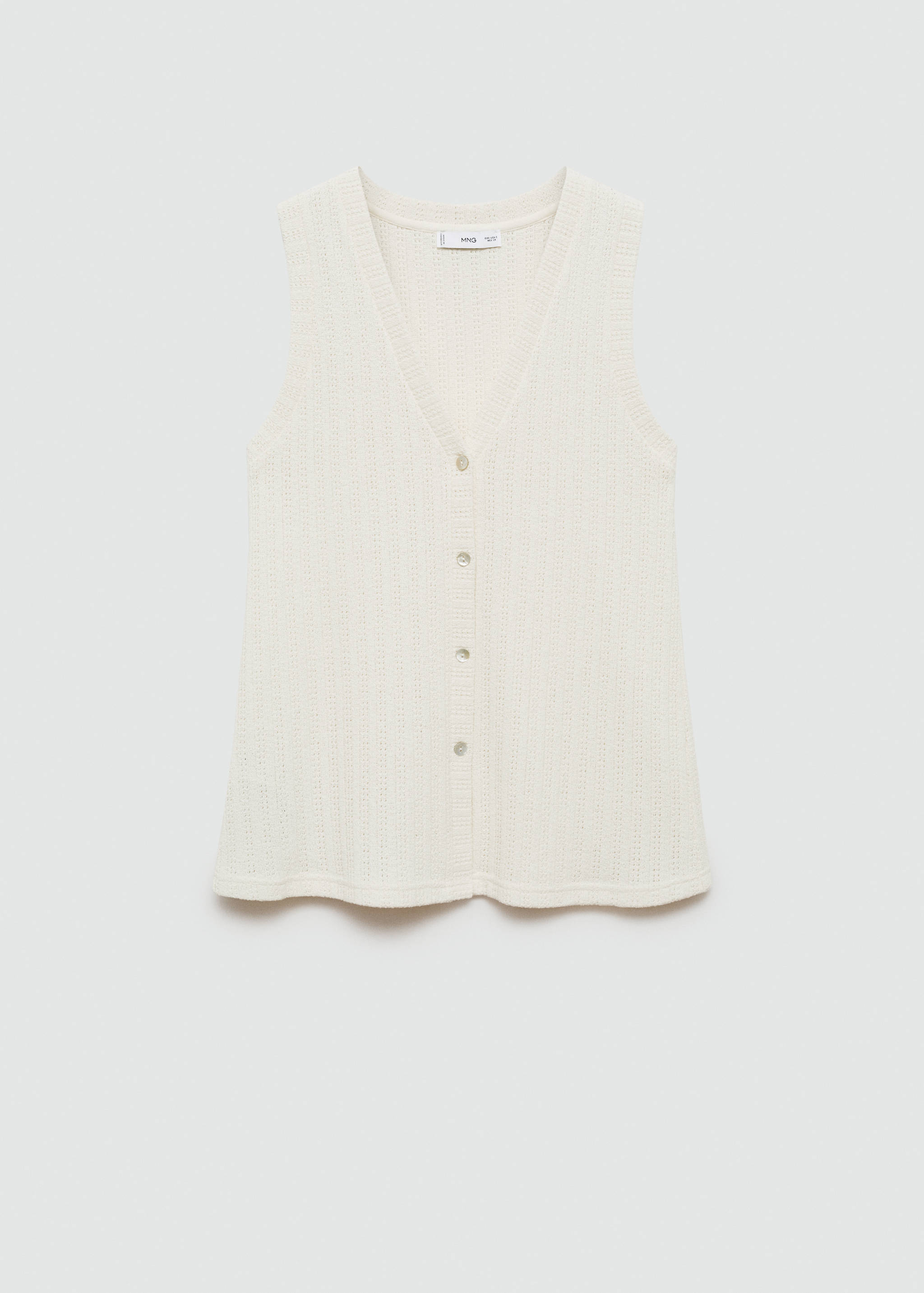 Crochet waistcoat with buttons - Article without model