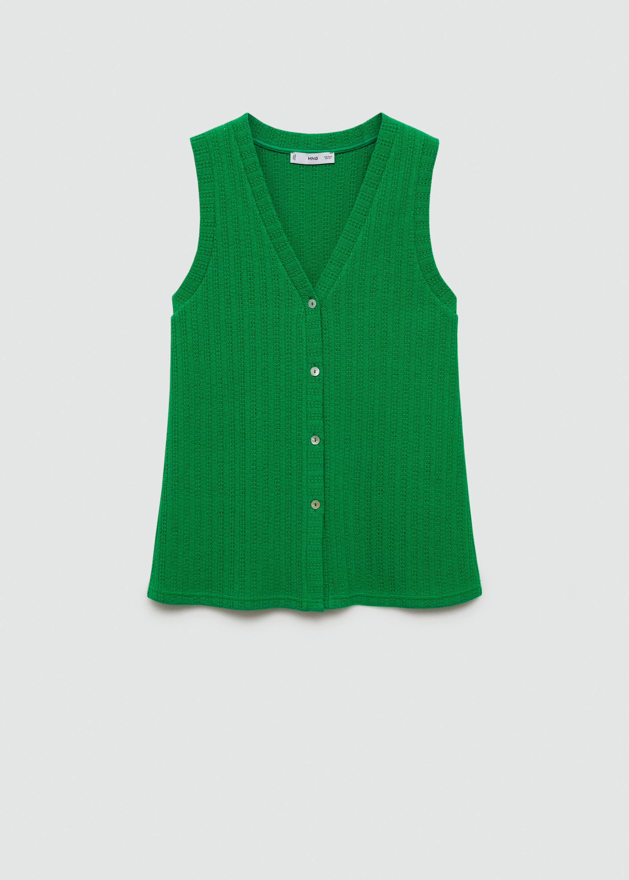 Crochet vest with buttons - Article without model