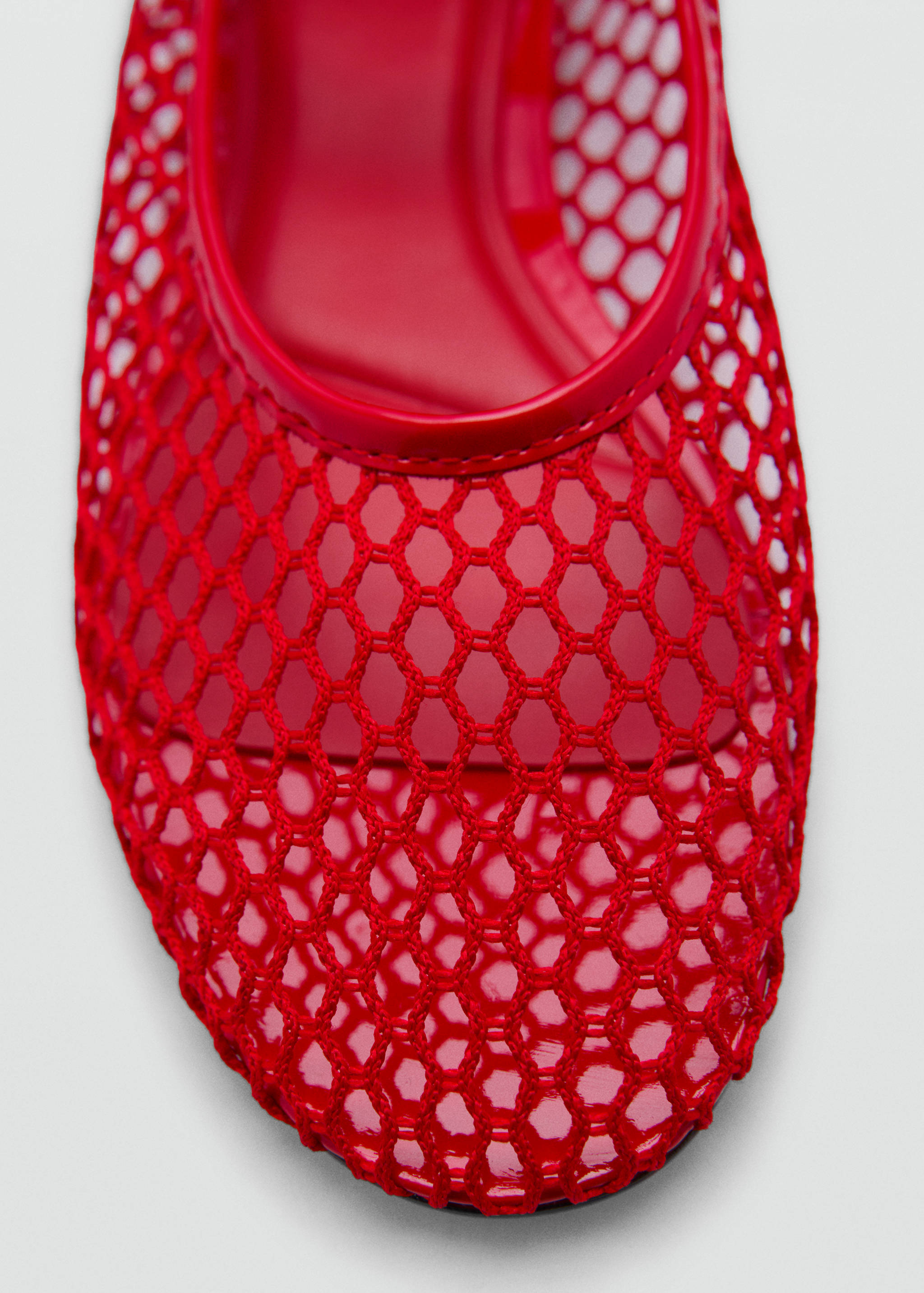 Mesh ballet flats with strap and buckle - Details of the article 2