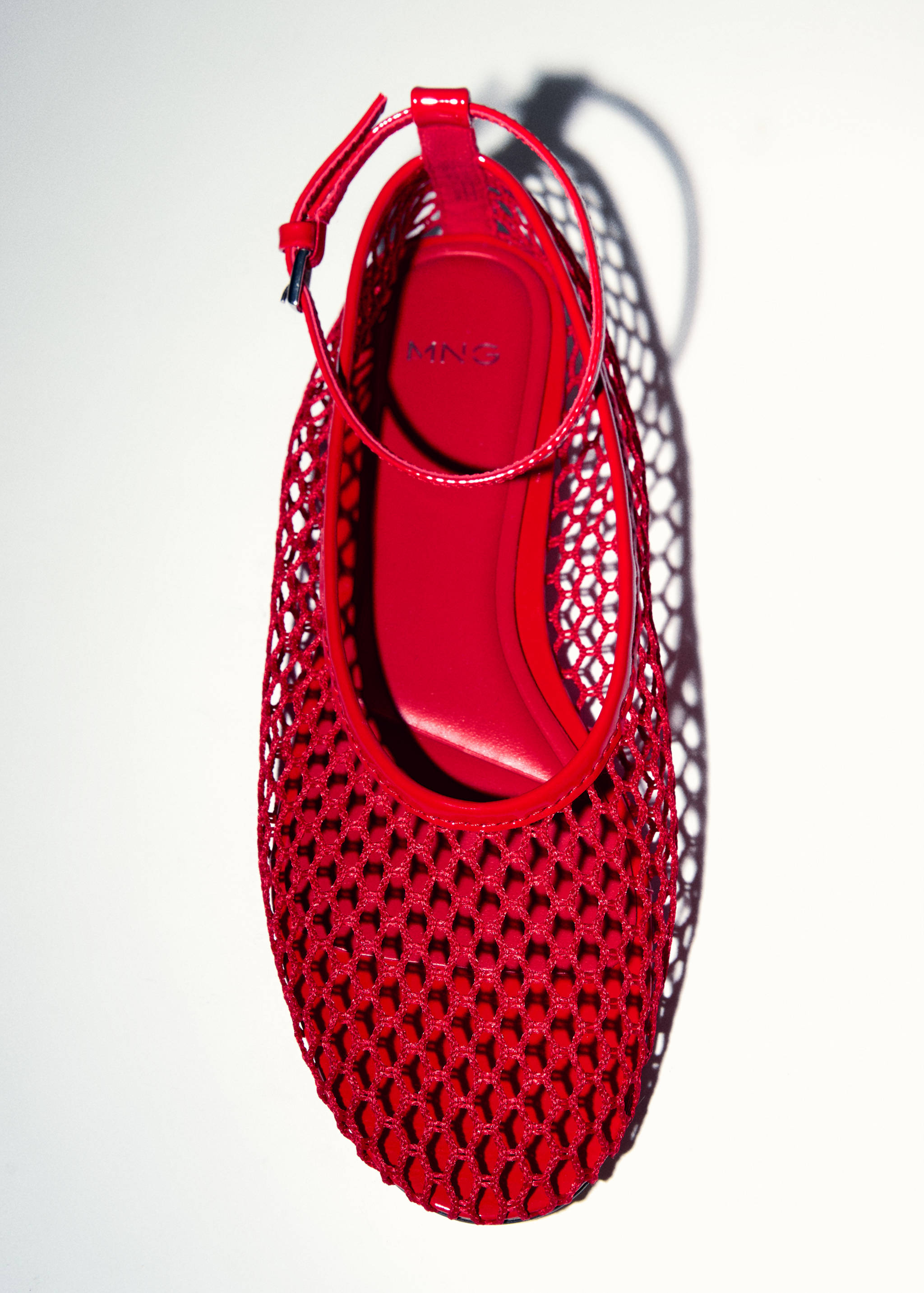Mesh ballet flats with strap and buckle - Details of the article 5