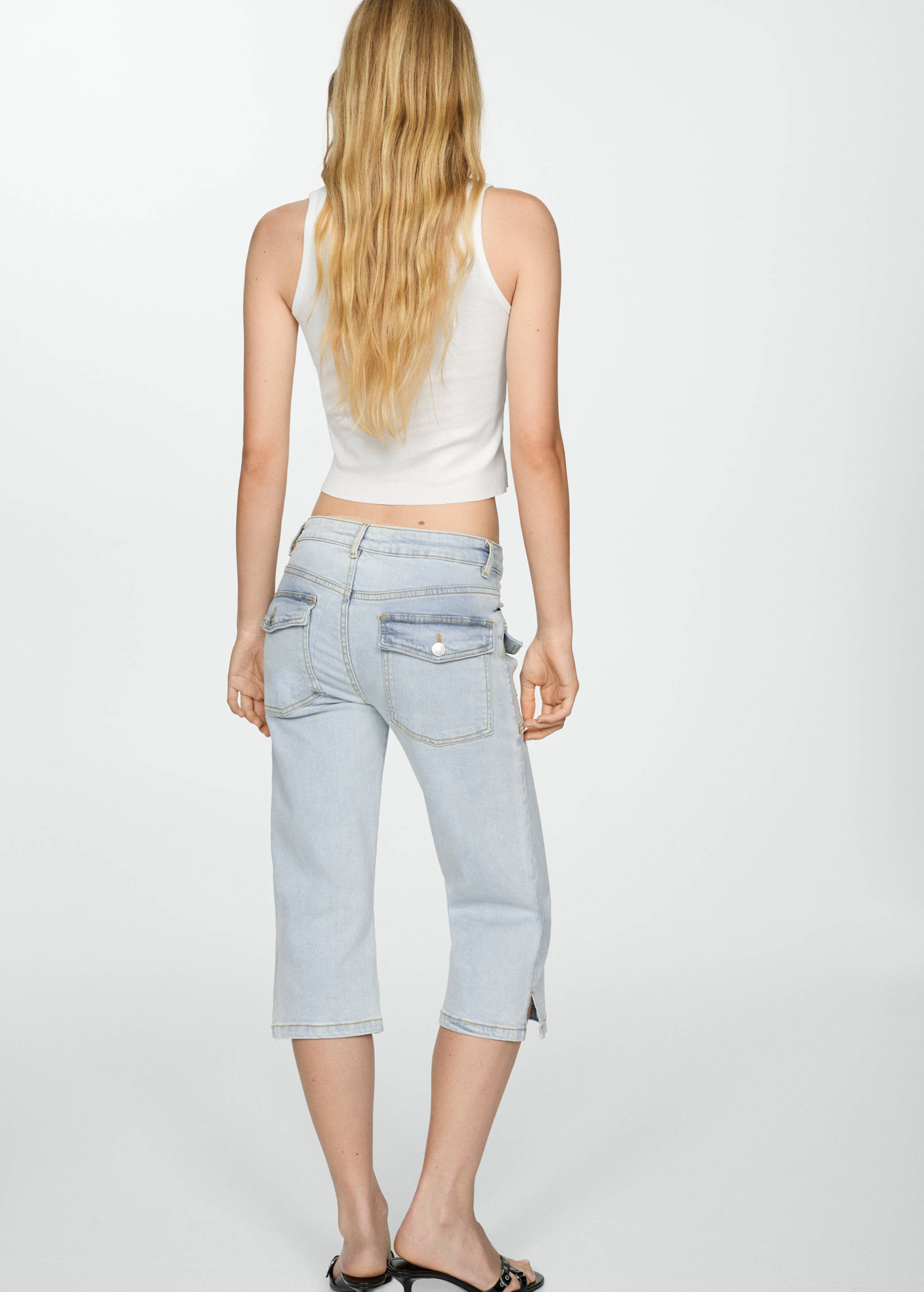 Cotton rhinestone top - Reverse of the article