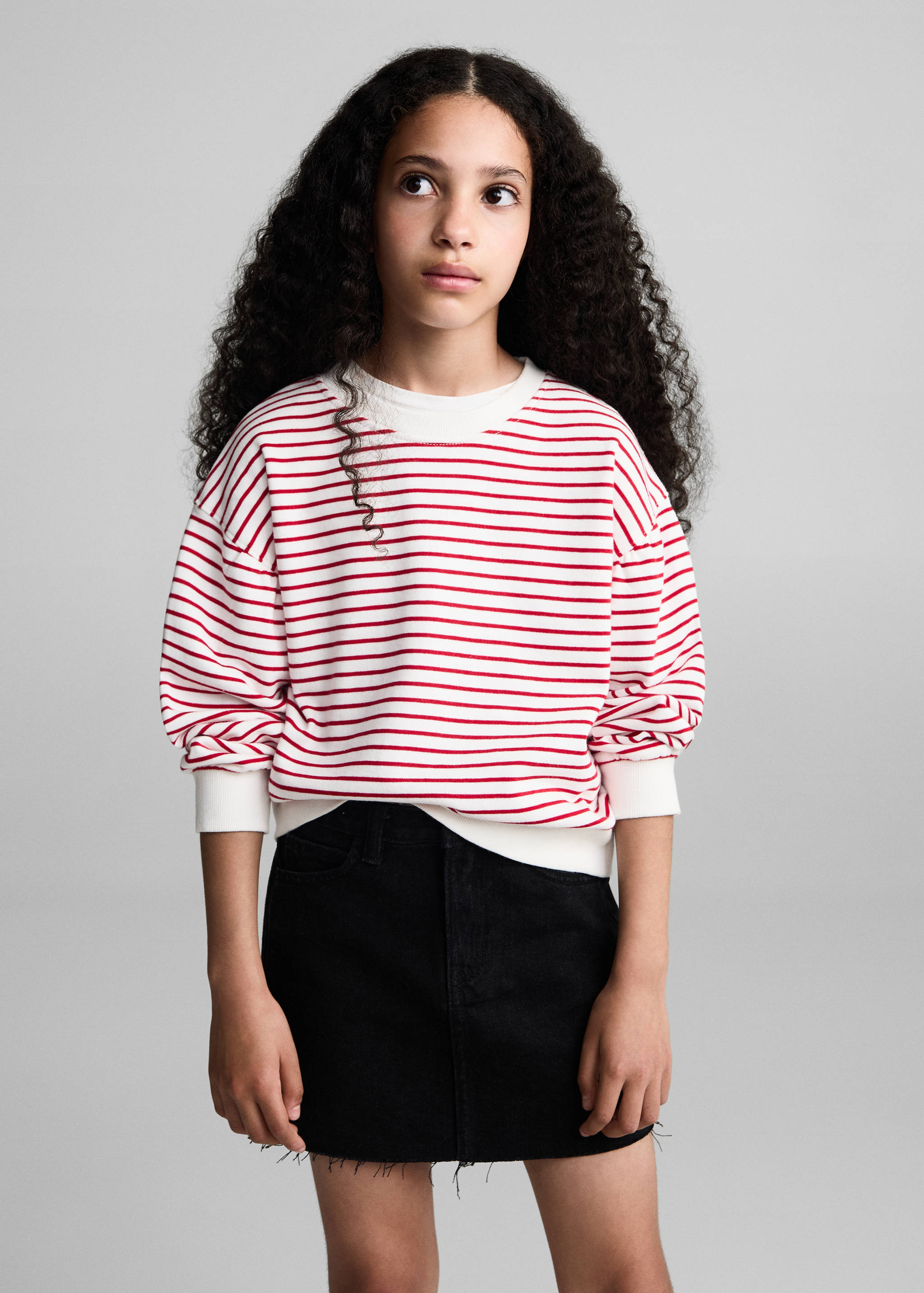 Short denim skirt - Medium plane