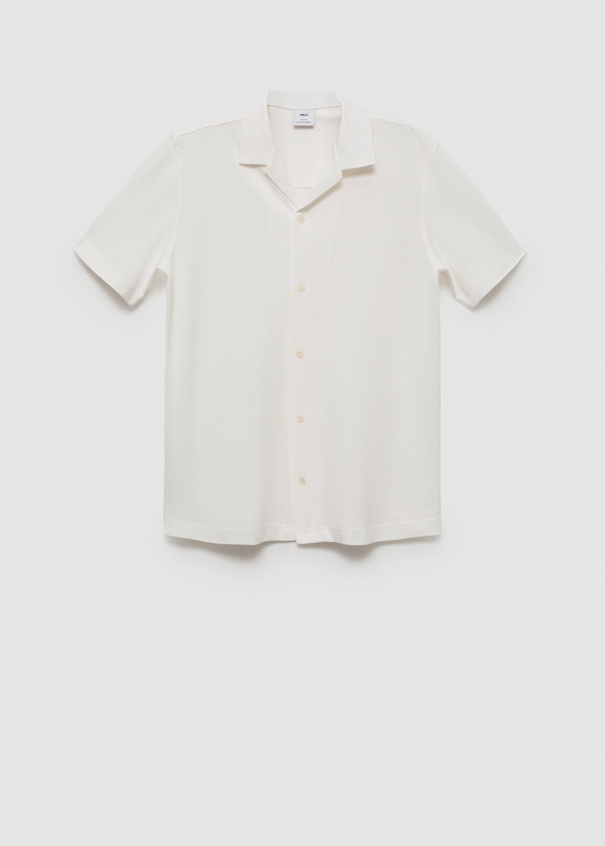 Bowling collar cotton shirt - Article without model