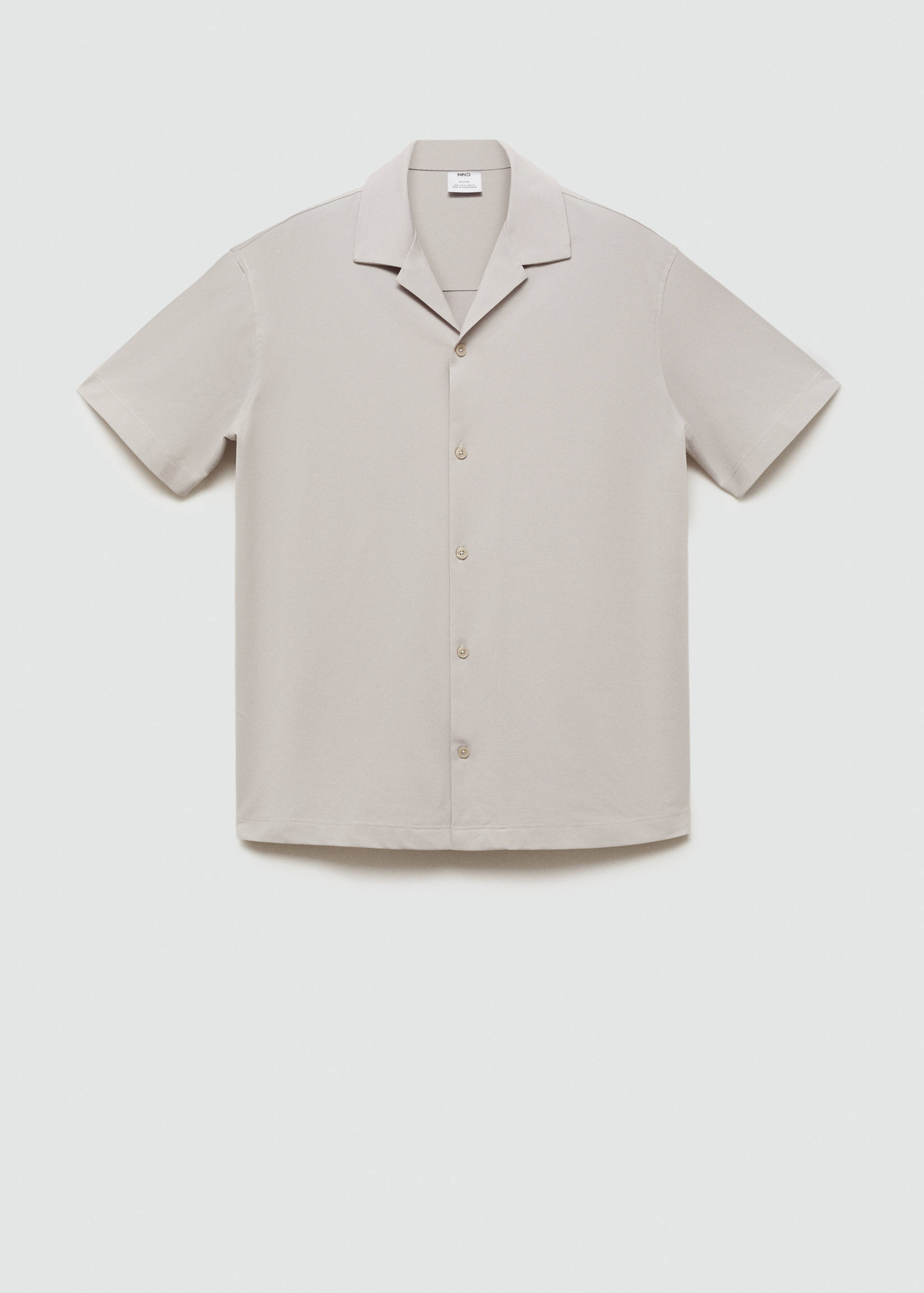 Bowling collar cotton shirt - Article without model