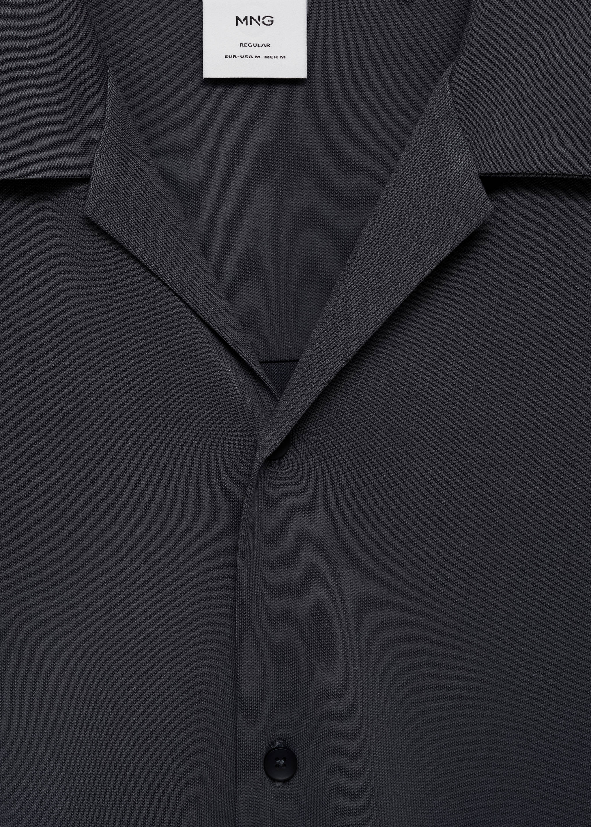 Bowling collar cotton shirt - Details of the article 8