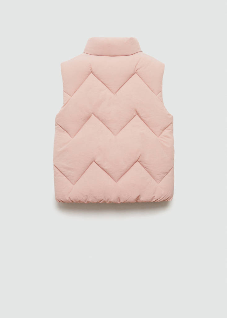 Quilted gilet with pockets — Pink